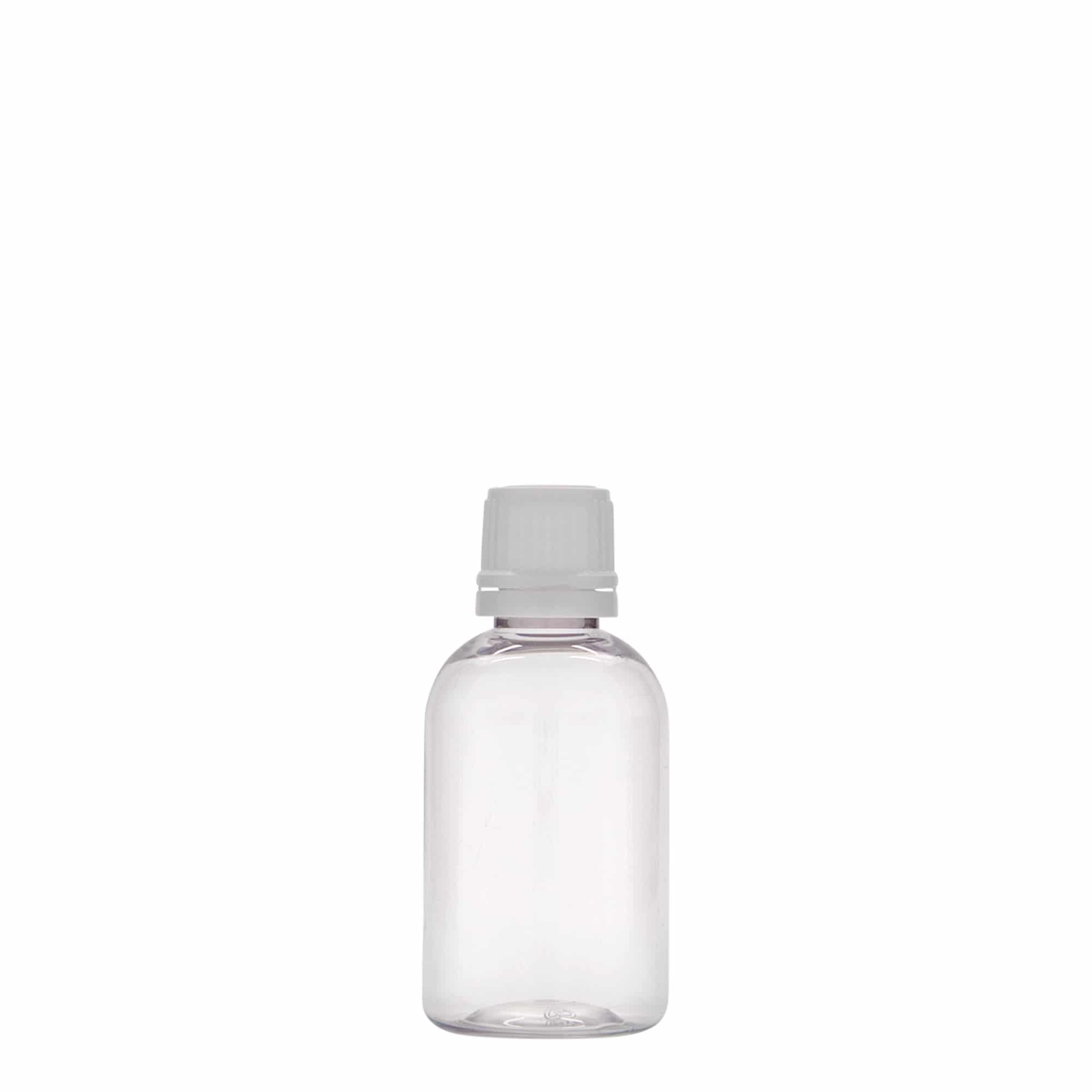 Botella médica PET de 50 ml 'Easy Living', plástico, boca: DIN 18