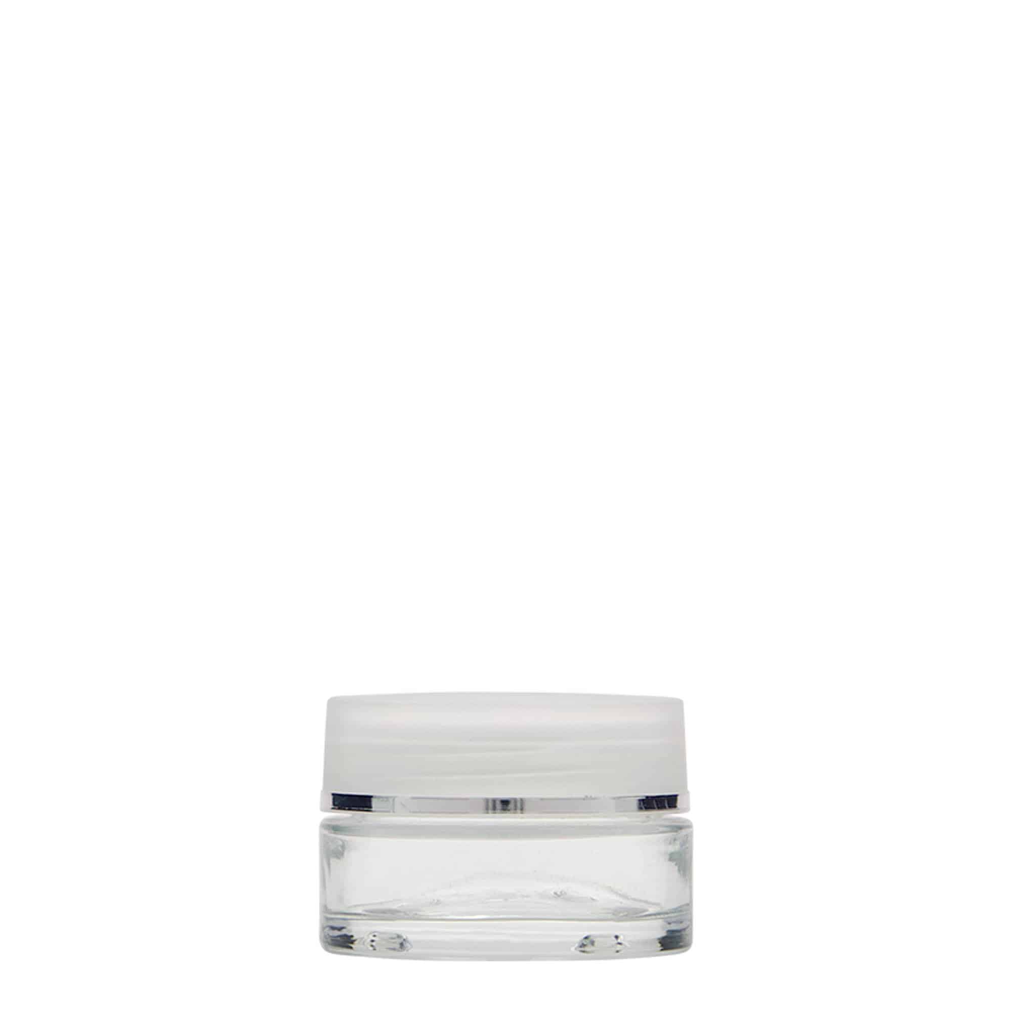 15 ml tarro «Clear Edition», vidrio, boca: cierre de rosca