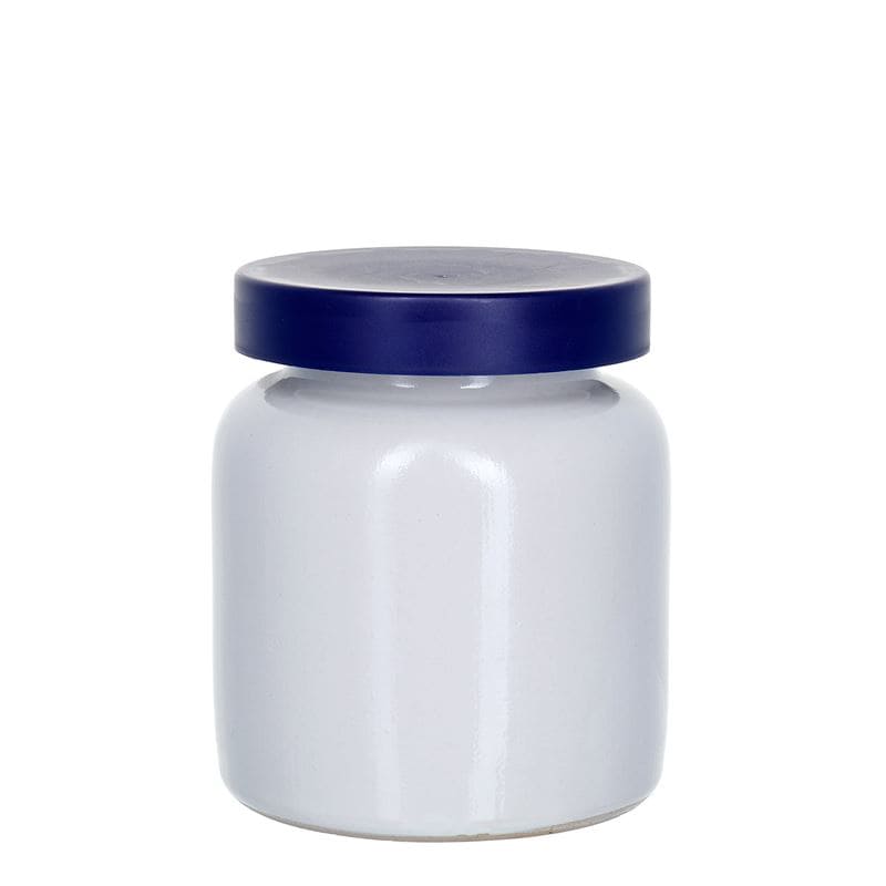Olla de gres de 270 ml, cerámica, blanco, boca: capuchón