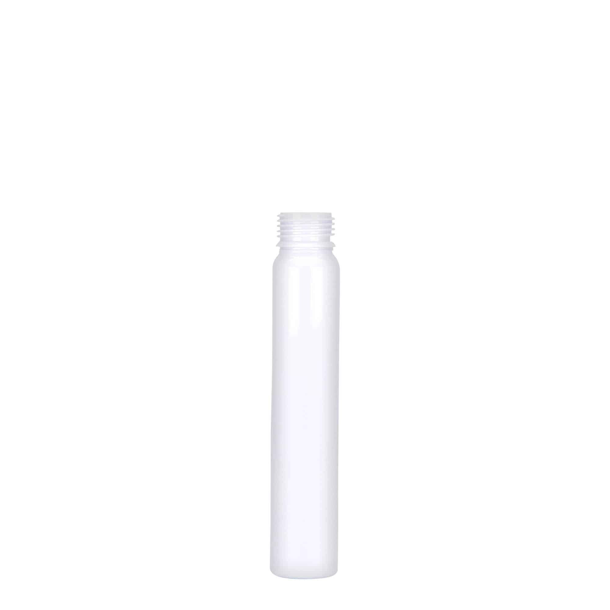 25 ml tubos PET, plástico, blanco, abertura: cierre de rosca