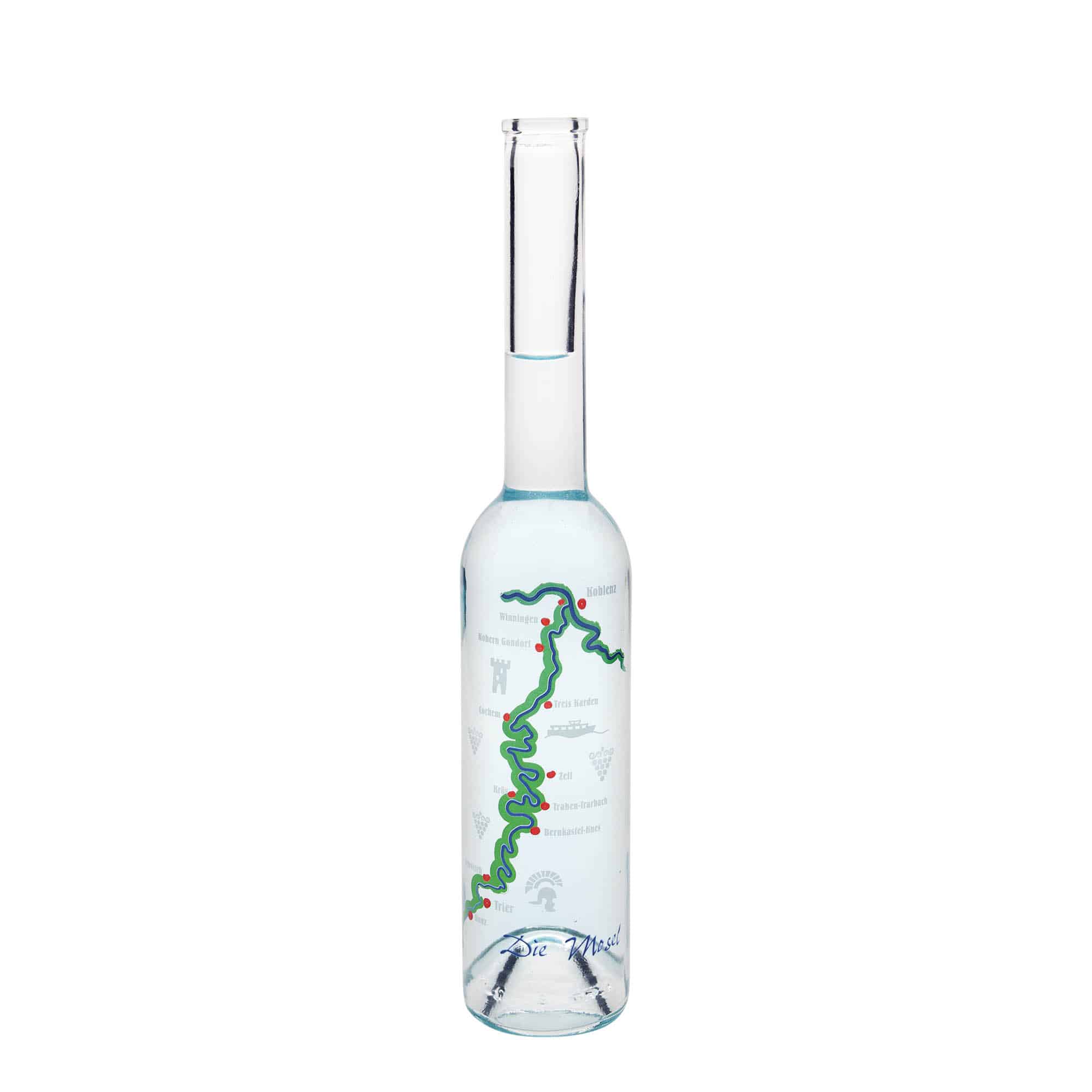 Botella de vidrio 'Opera' de 350 ml, motivo: Mosela, boca: corcho