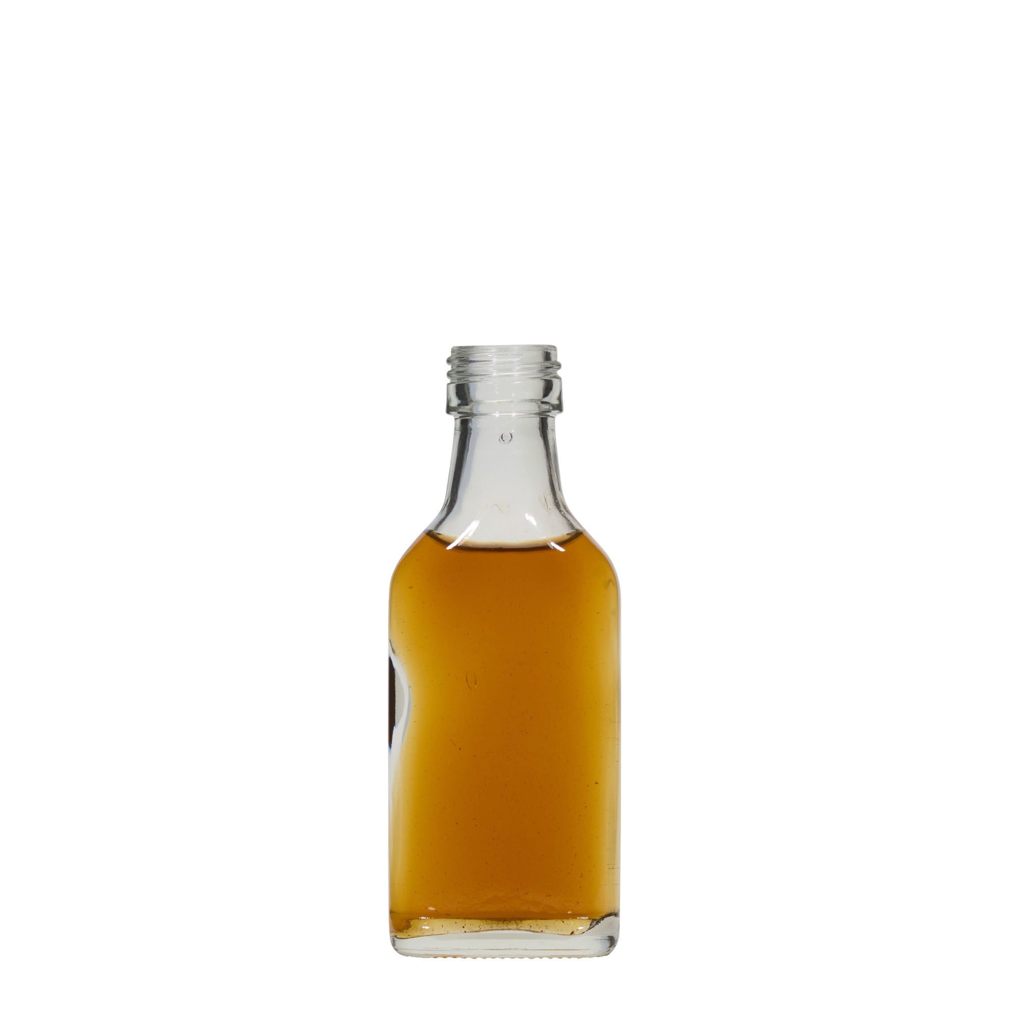 Botella de bolsillo de 40 ml, rectangular, boca: PP 22