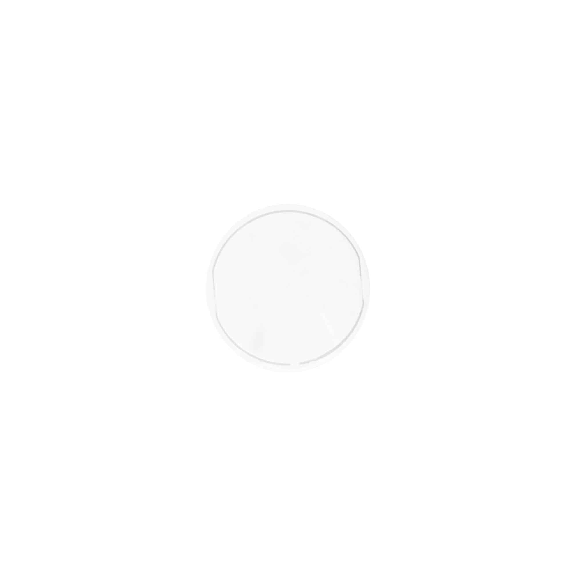 Tapón de rosca 'Disc Top', plástico de PP, blanco, para boca: 20/410