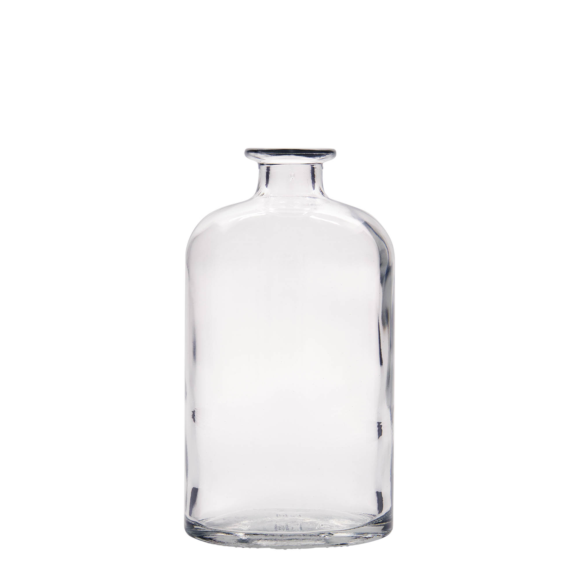 Botella de vidrio de 500 ml 'Dundee', ovalada, boca: corcho Botella de vidrio de 500 ml 'Dundee', ovalada, boca: corcho