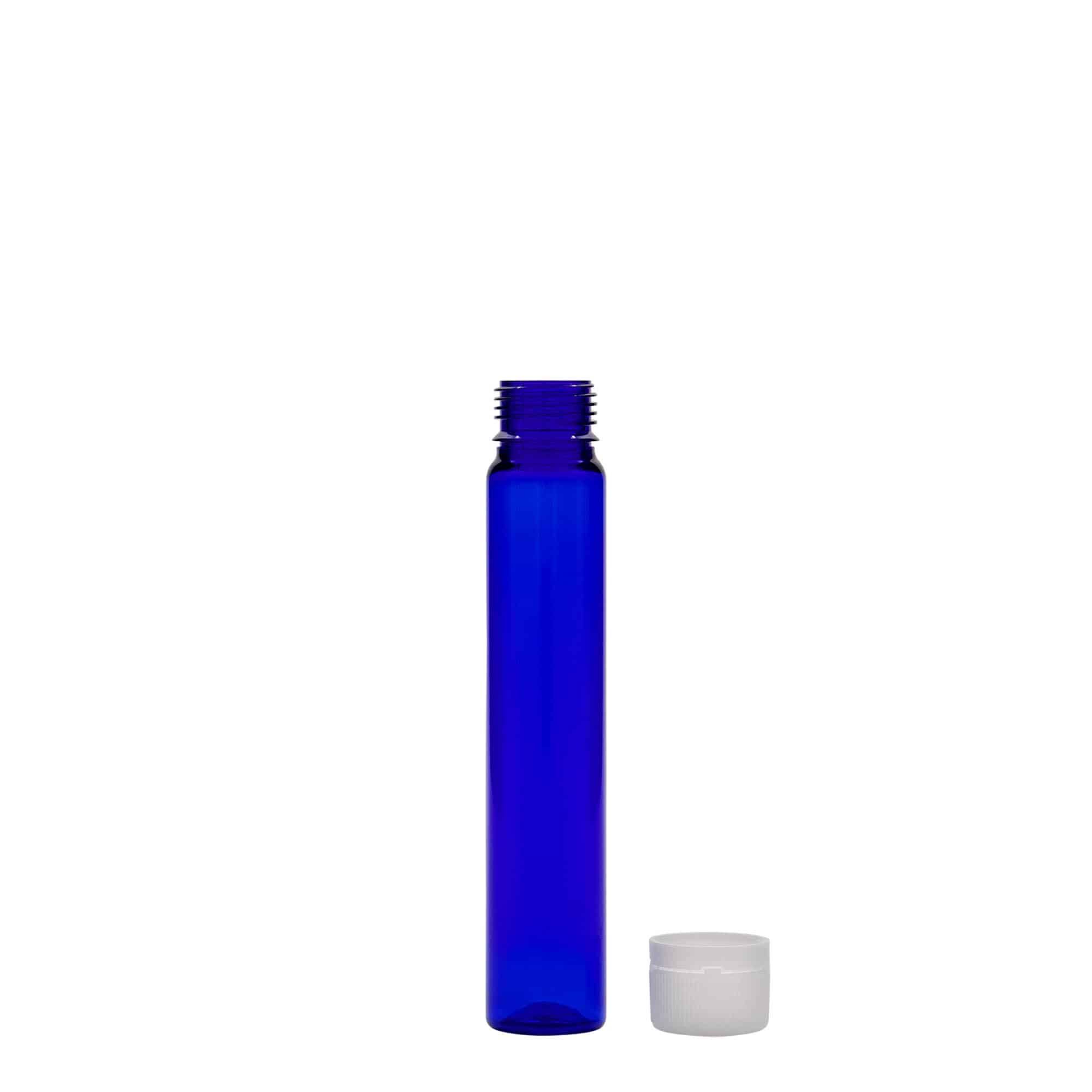 25 ml tubos PET, plástico, azul real, boca: cierre de rosca