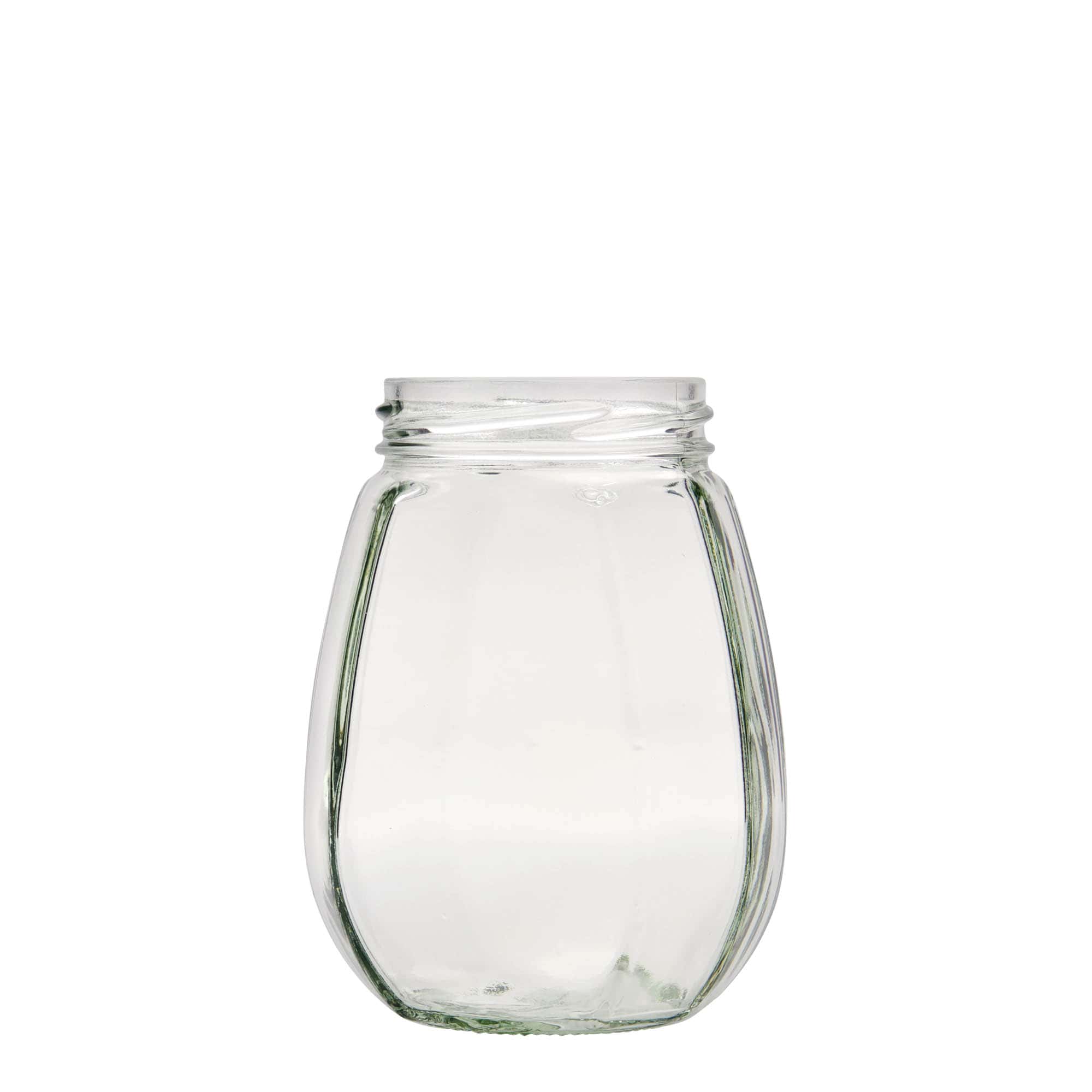 Tarro decorativo de 385 ml, hexagonal, boca: Twist-Off (TO 63)