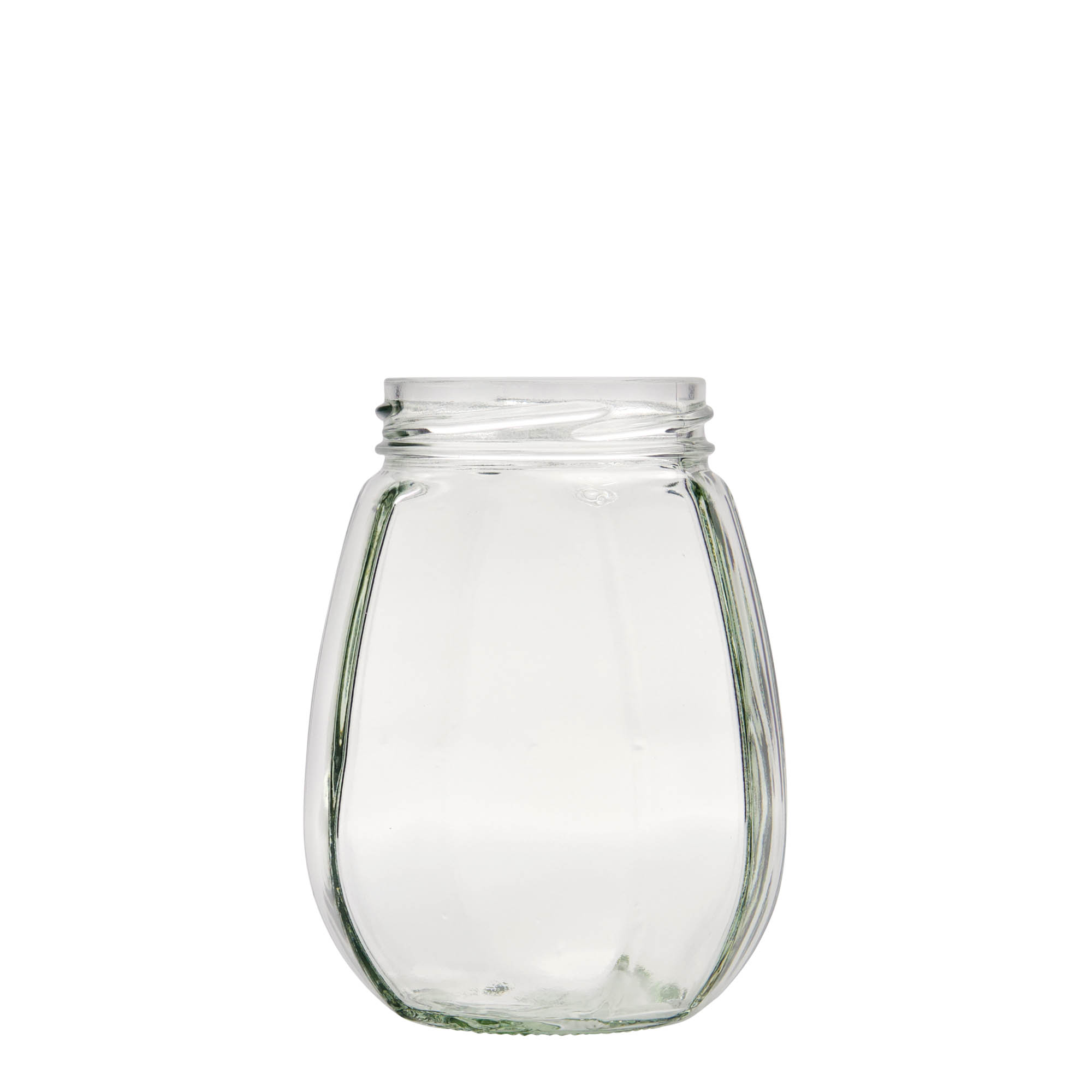 385 ml tarro de cristal para joyas, hexagonal, boca: Twist-Off (TO 63)