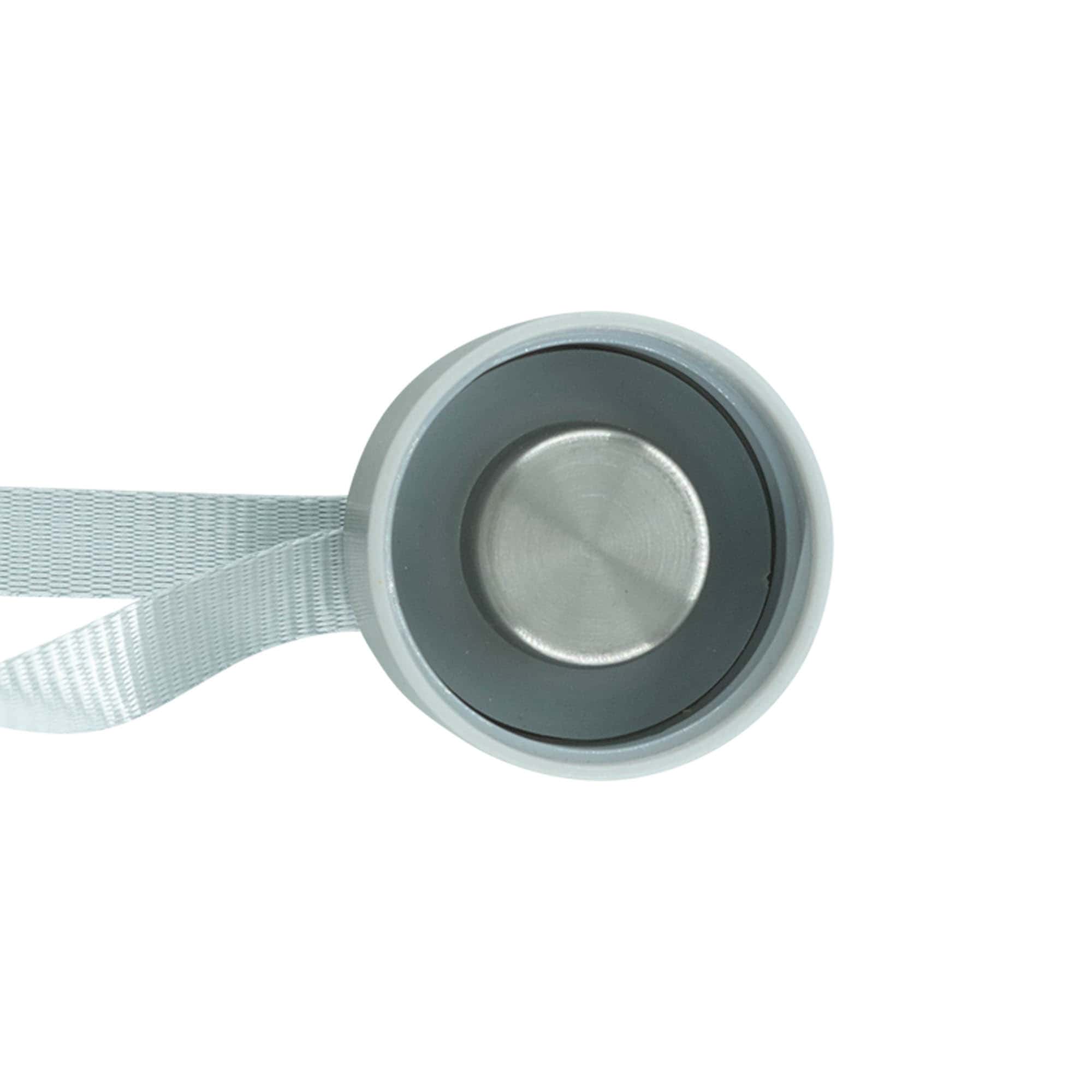 Tapón roscado 'Perseus' con banda, metal, plateado