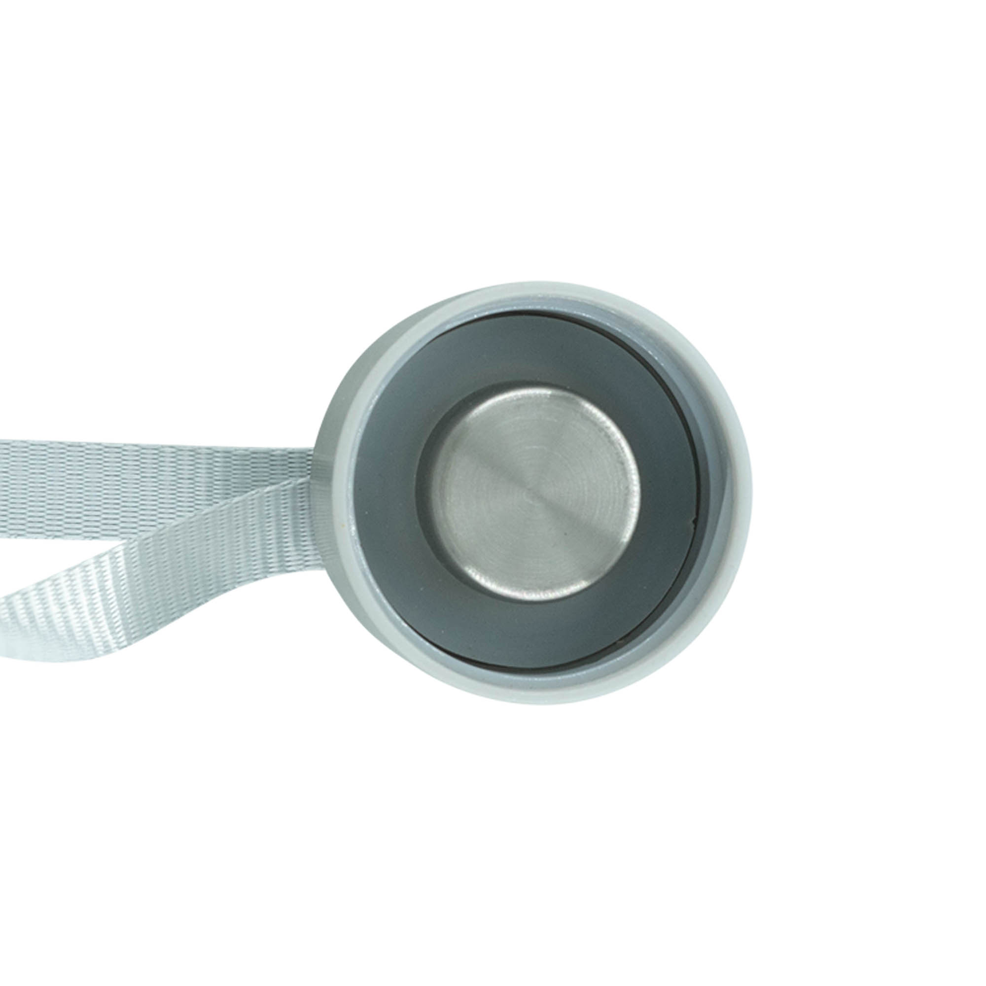 Tapón roscado 'Perseus' con banda, metal, plateado