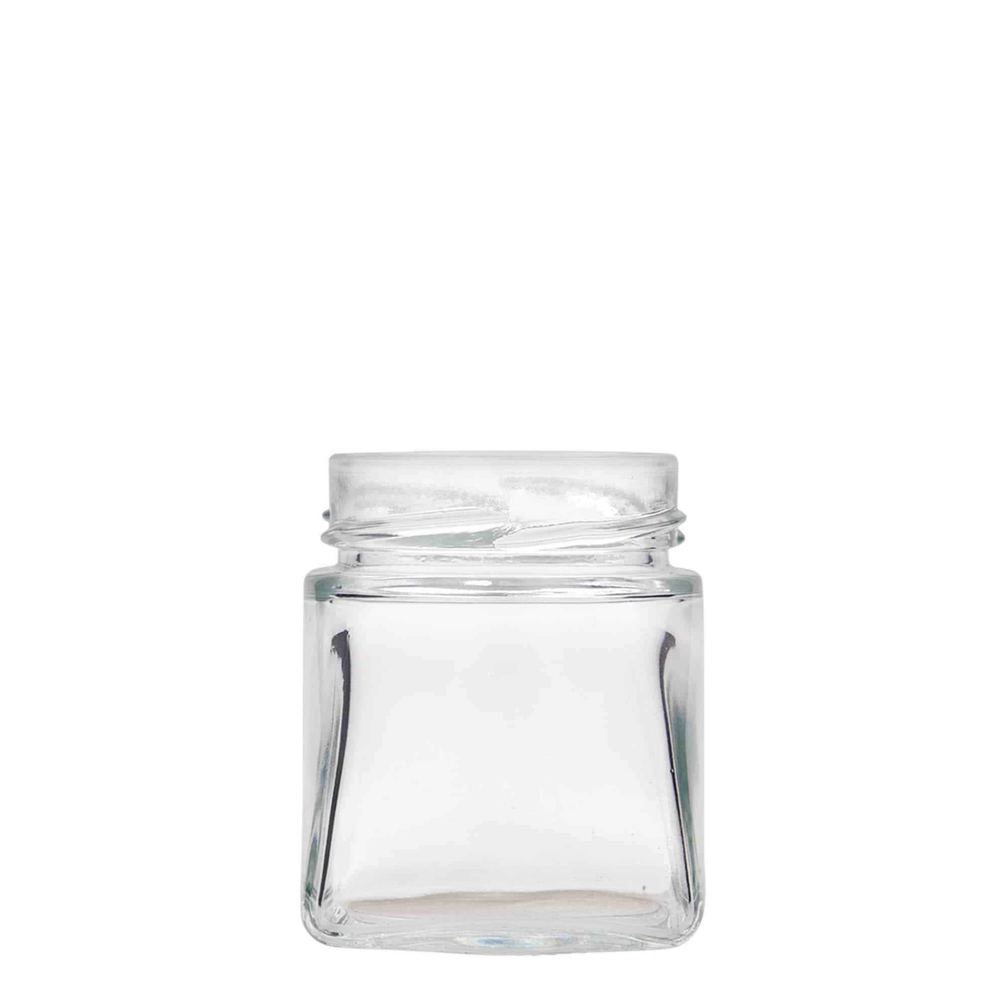 212 ml tarro cuadrado 'Luxor', boca: Deept-Twist-Off (DTO 63) 212 ml tarro cuadrado 'Luxor', boca: Deept-Twist-Off (DTO 63)