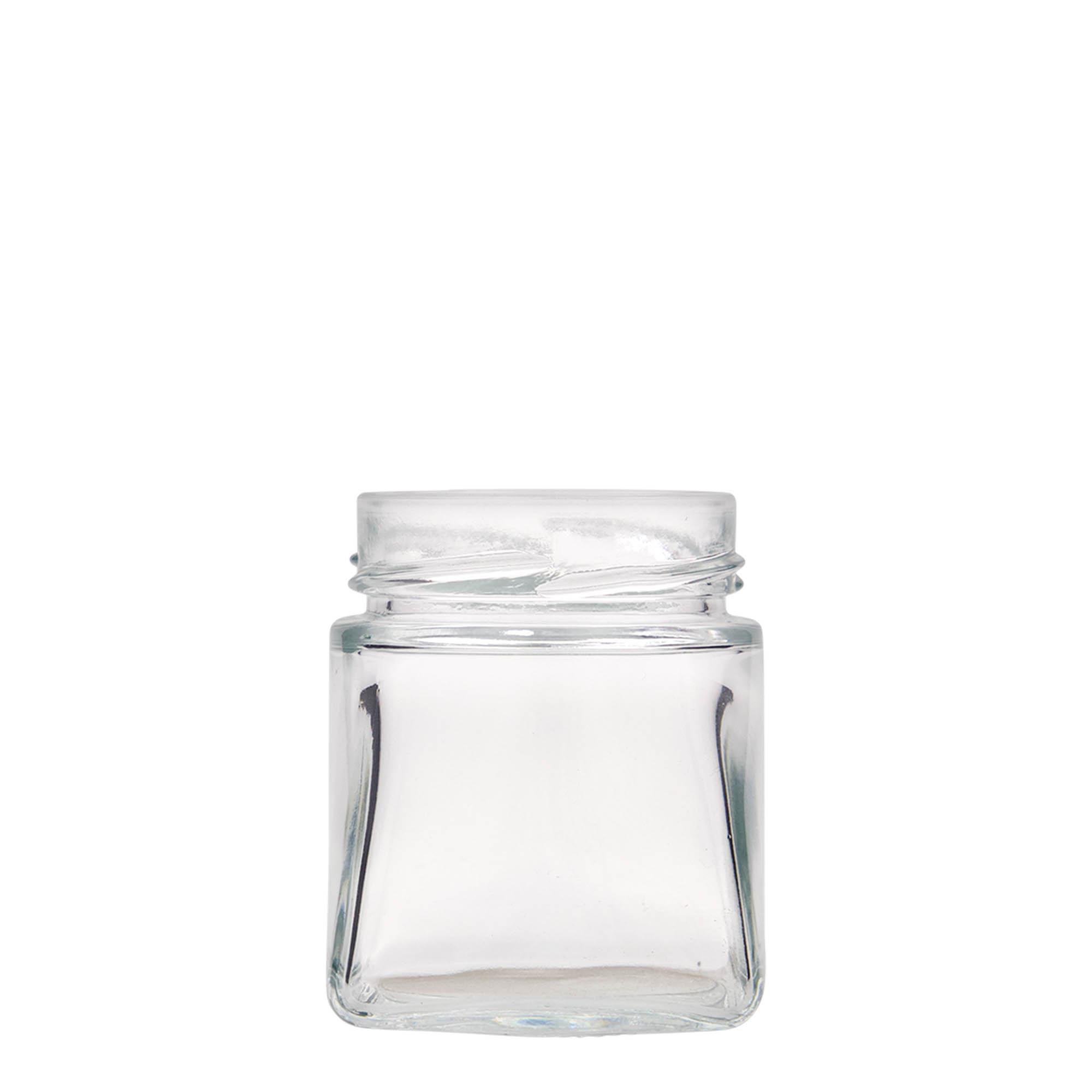 212 ml tarro cuadrado 'Luxor', boca: Deept-Twist-Off (DTO 63)