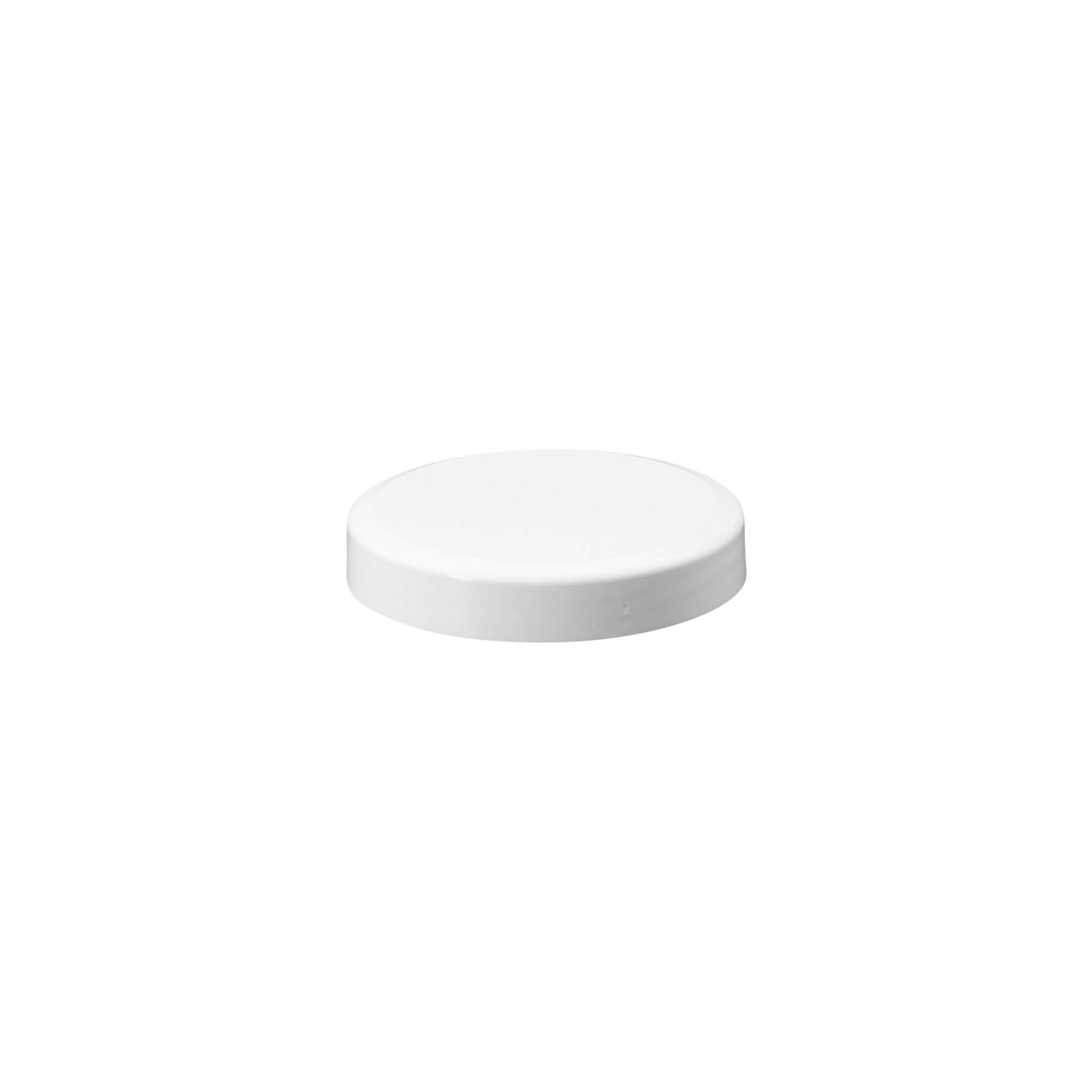 Tapa de rosca 'White Line' 60ml, plástico PP, blanco Tapa de rosca 'White Line' 60ml, plástico PP, blanco