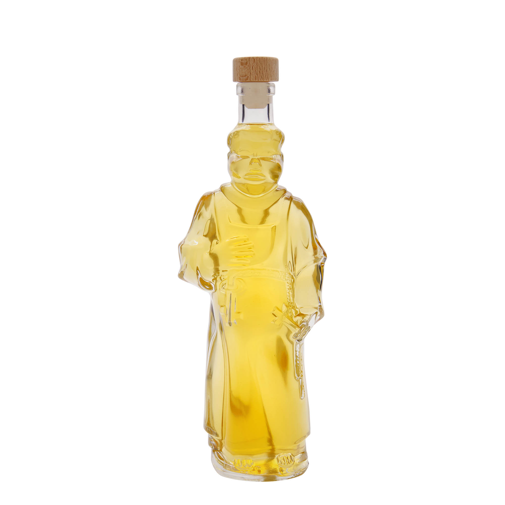 Botella de vidrio de 350 ml 'Monje', boca: corcho