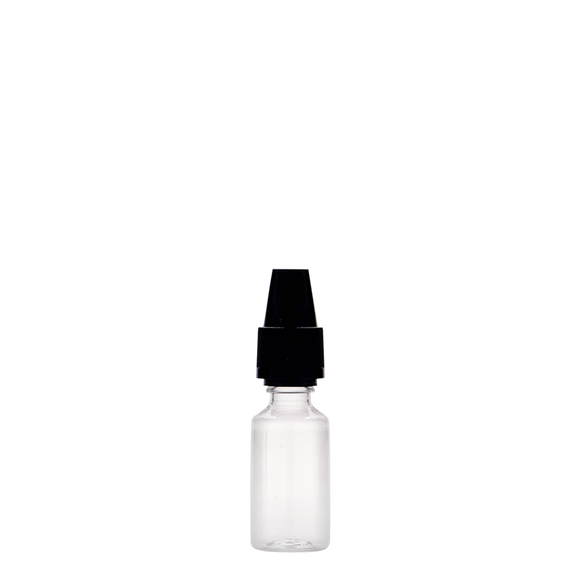 Botella PET de 10 ml 'E-Liquid' con cierre de calidad y seguridad infantil, plástico, boca: cierre de rosca