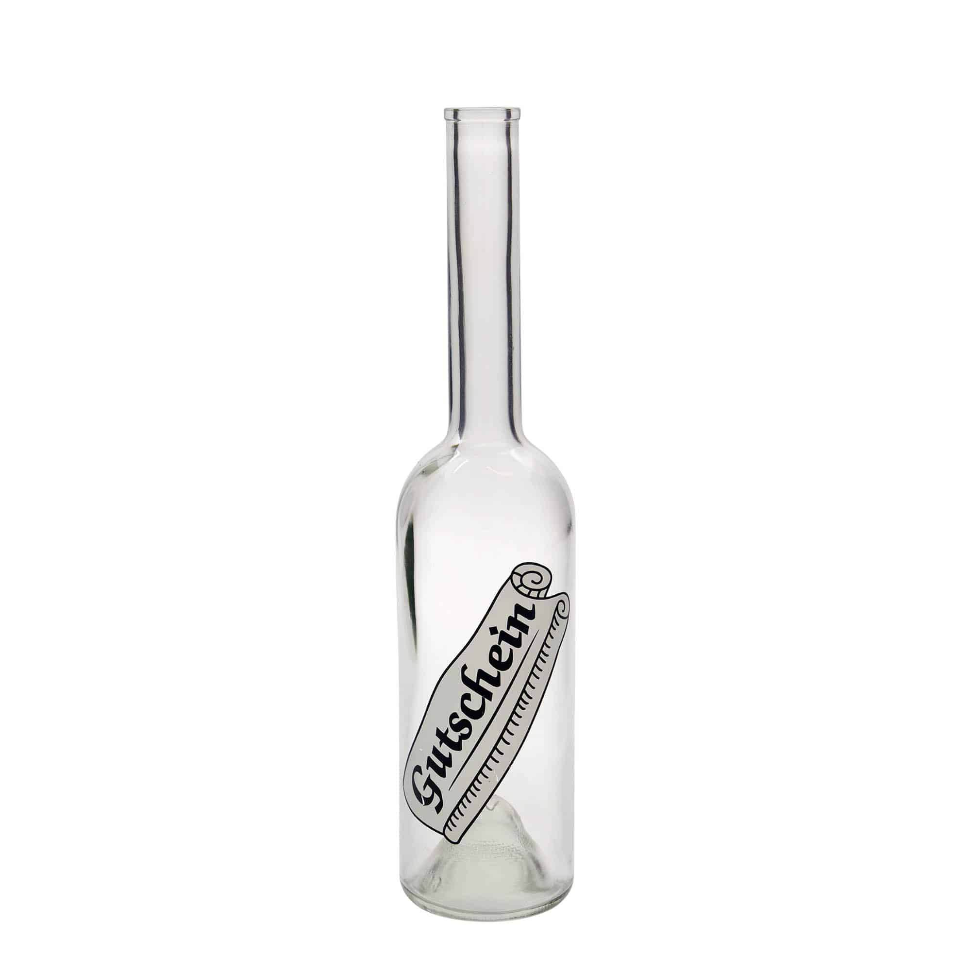 Botella de vidrio 'Opera' de 500 ml, motivo: vale, boca: corcho Botella de vidrio 'Opera' de 500 ml, motivo: vale, boca: corcho
