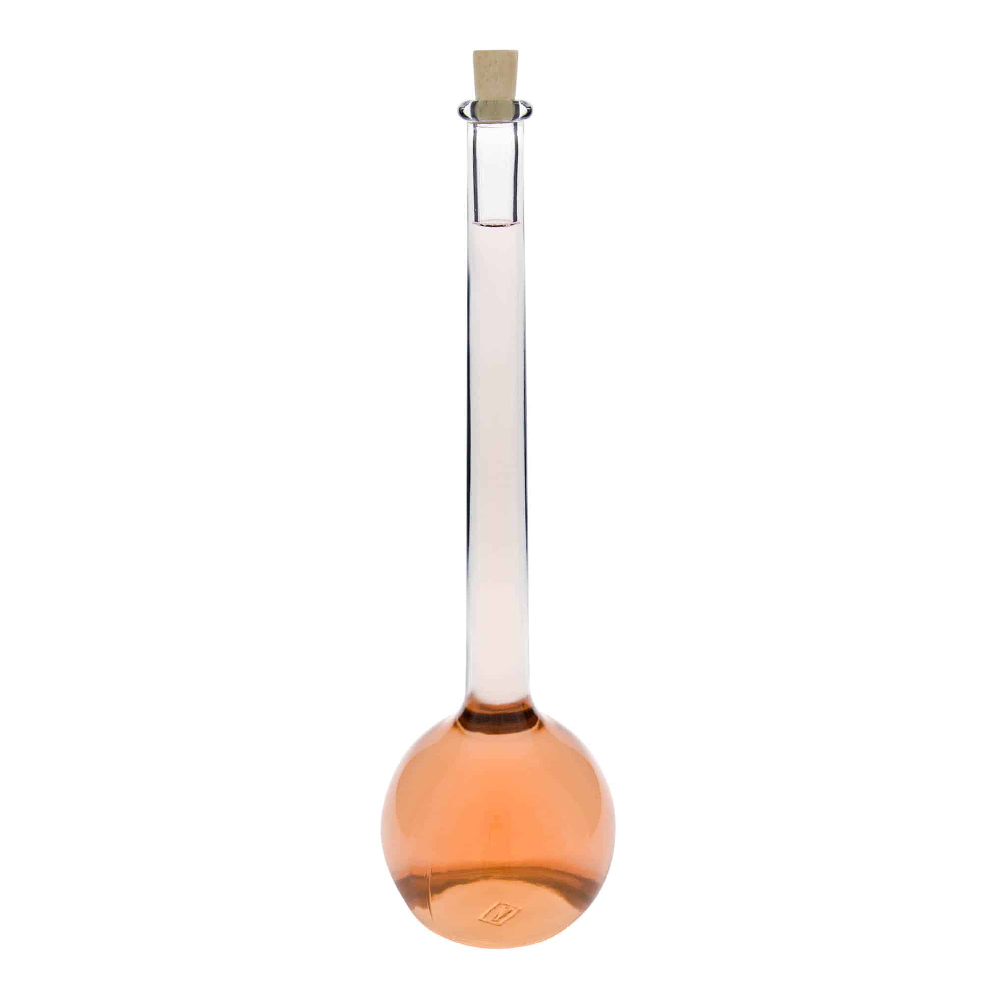 Botella de vidrio 'Tulipano' de 1500 ml, boca: corcho