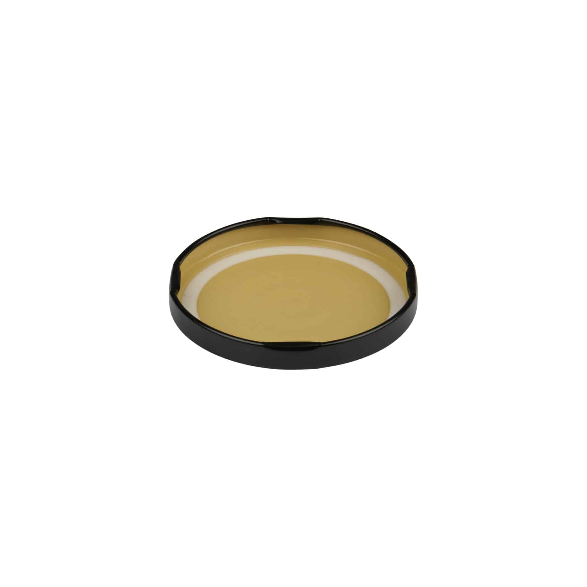 Tapa Twist-Off, hojalata, negro, para boca: TO 66