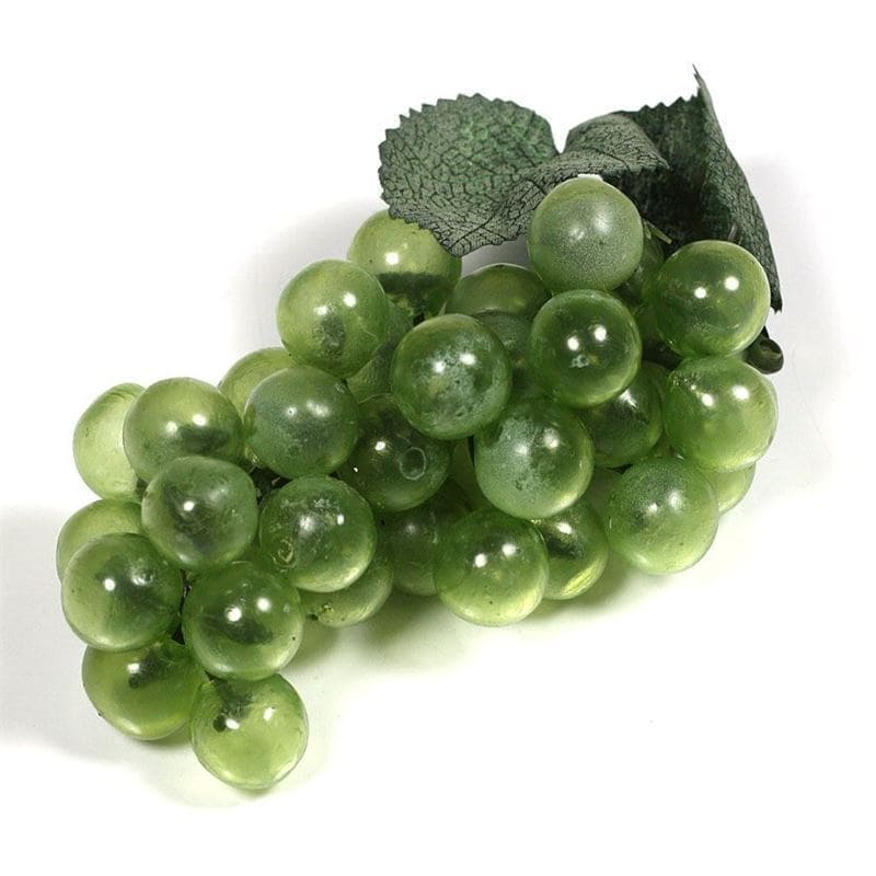 Racimo de uvas de plástico, verde