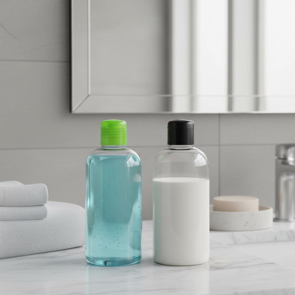 Tapa de rosca con inserto de jeringa, plástico PP, negro, para boca: 24/410