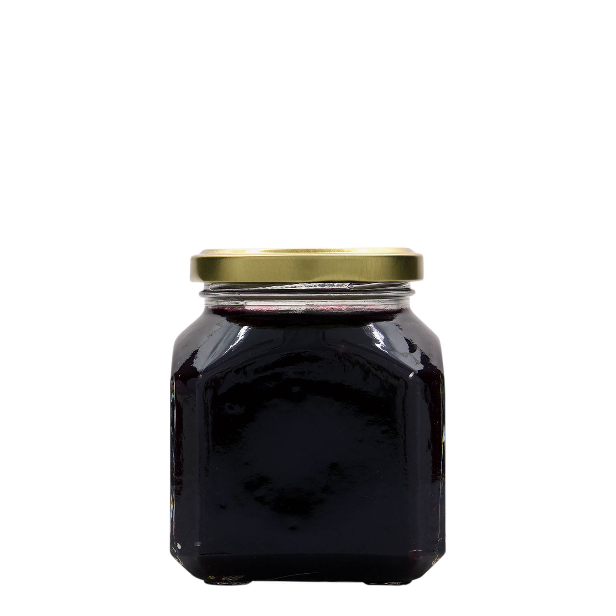 314 ml tarro cuadrado 'Milán', boca: Twist-Off (TO 63)