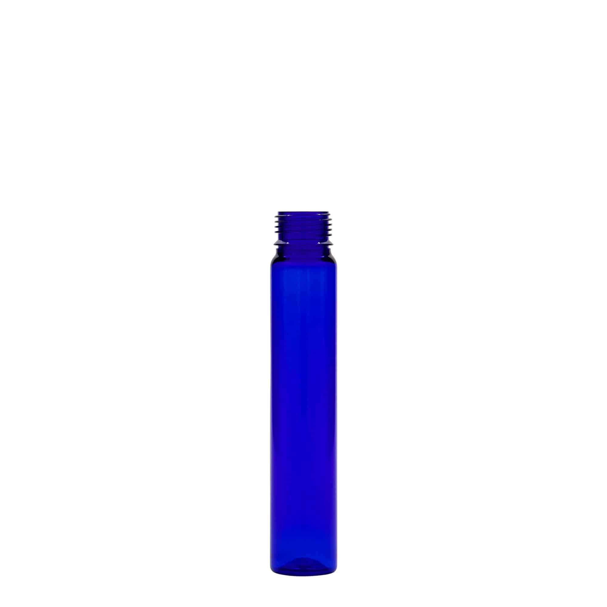 Tubito de PET de 25 ml, plástico, azul real, boca: tapón de rosca Tubito de PET de 25 ml, plástico, azul real, boca: tapón de rosca