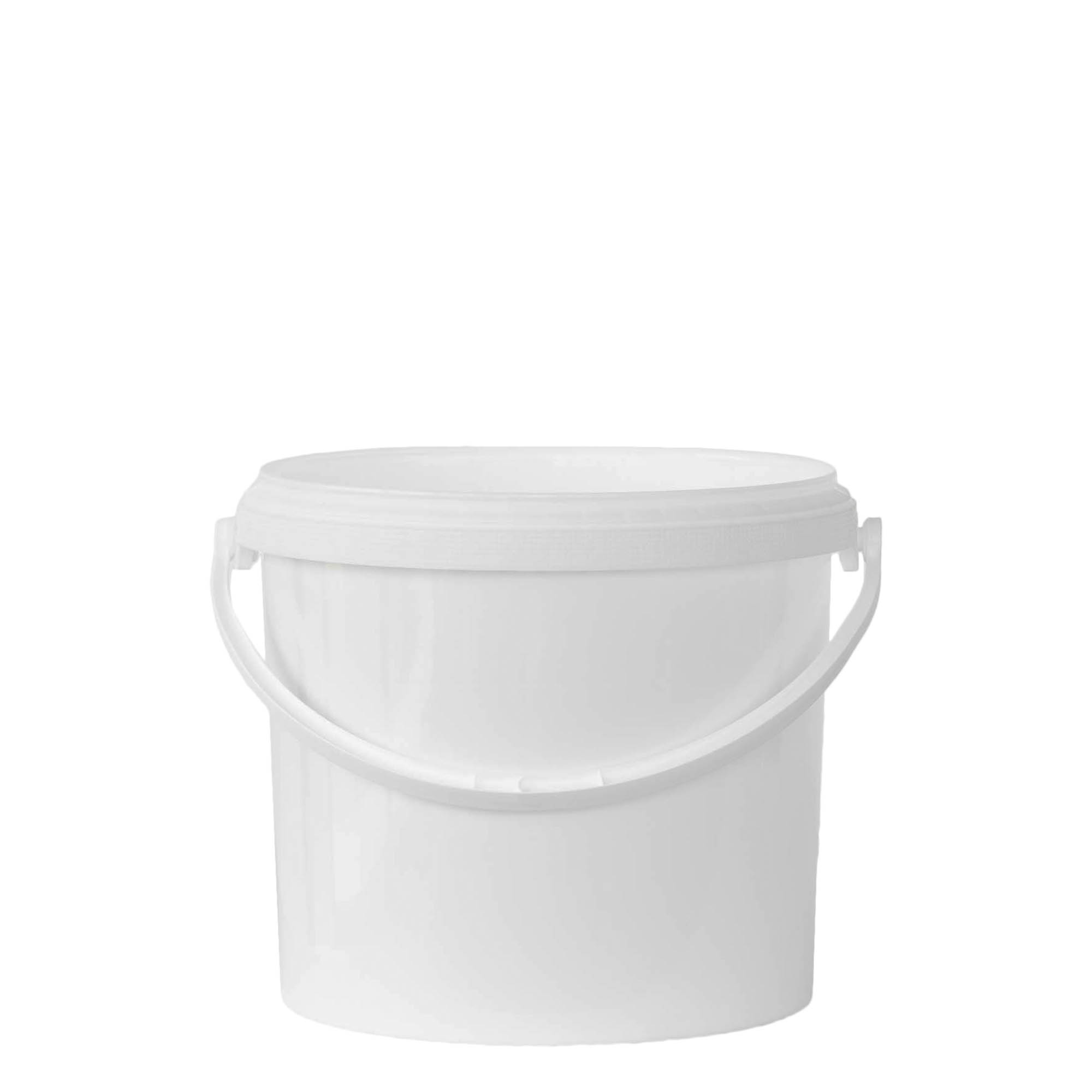 Cubeta de 5 l, plástico PP, blanca
