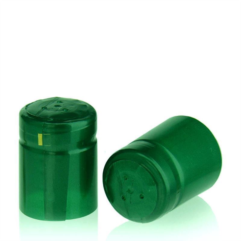 Cápsula termoencogible 32x41, plástico de PVC, verde esmeralda