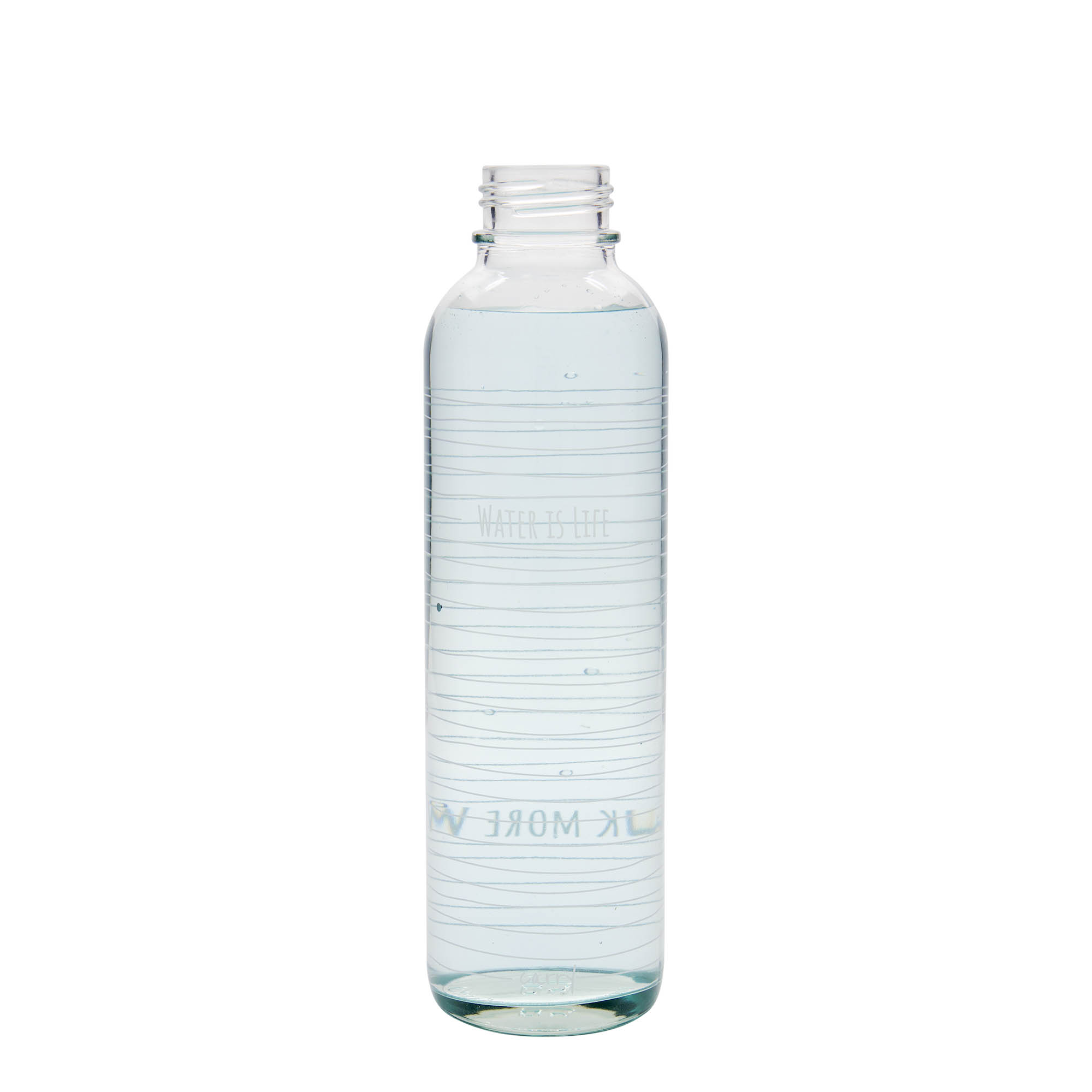 Botella para beber de 700 ml CARRY Bottle 'El agua es vida', boca: cierre de rosca