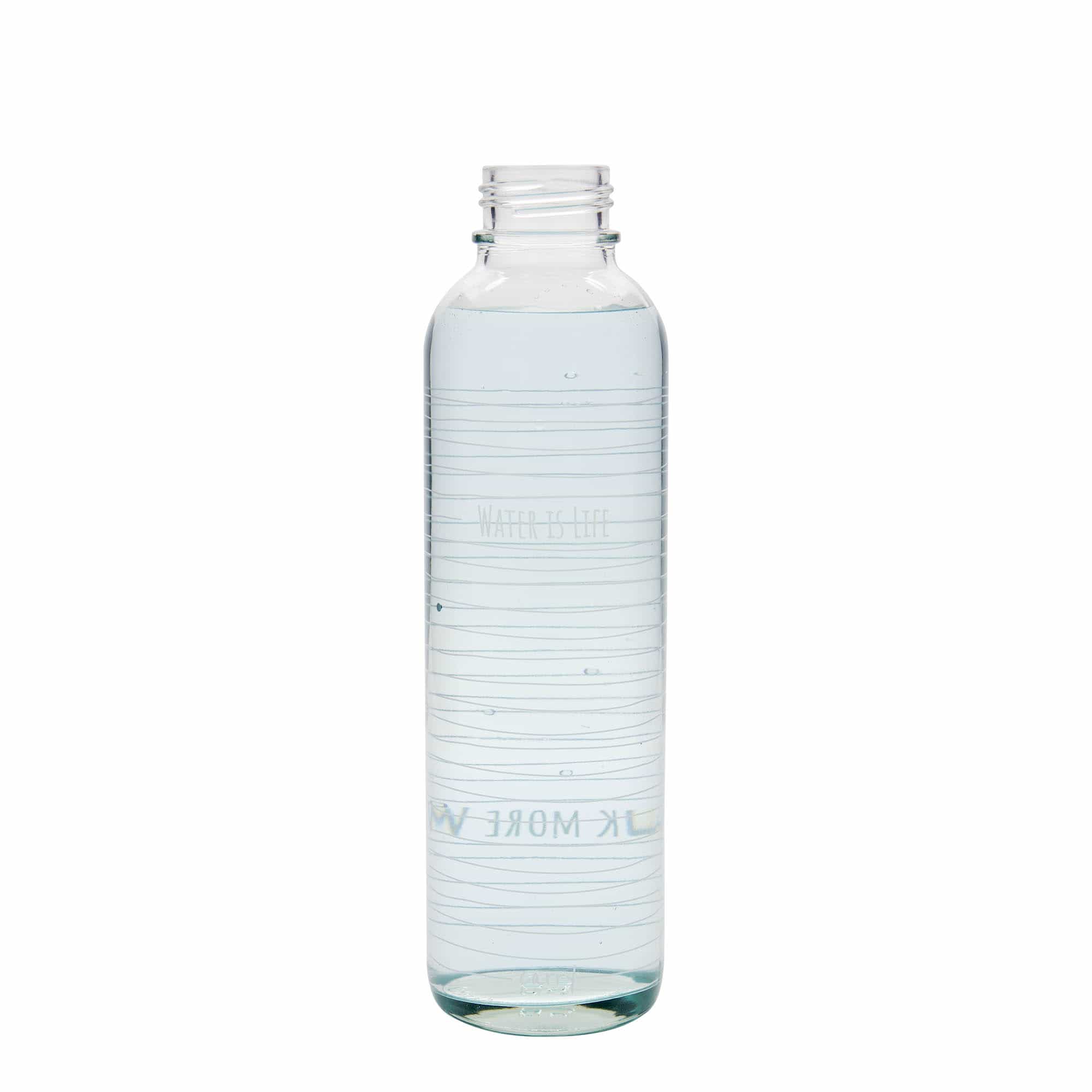Botella para beber de 700 ml CARRY Bottle 'El agua es vida', boca: cierre de rosca