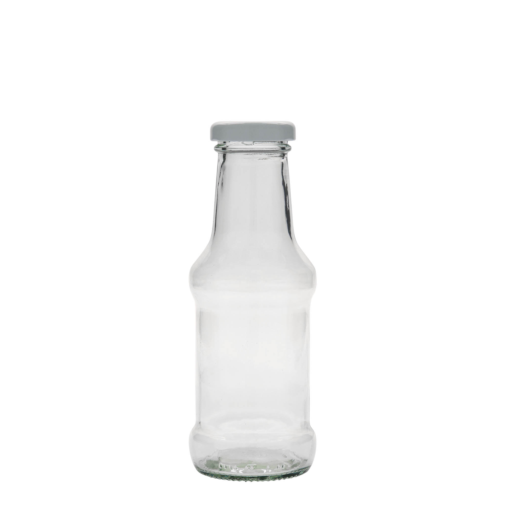 Botella para salsa de 250 ml, vidrio, boca: rosca (TO 38) Botella para salsa de 250 ml, vidrio, boca: rosca (TO 38)