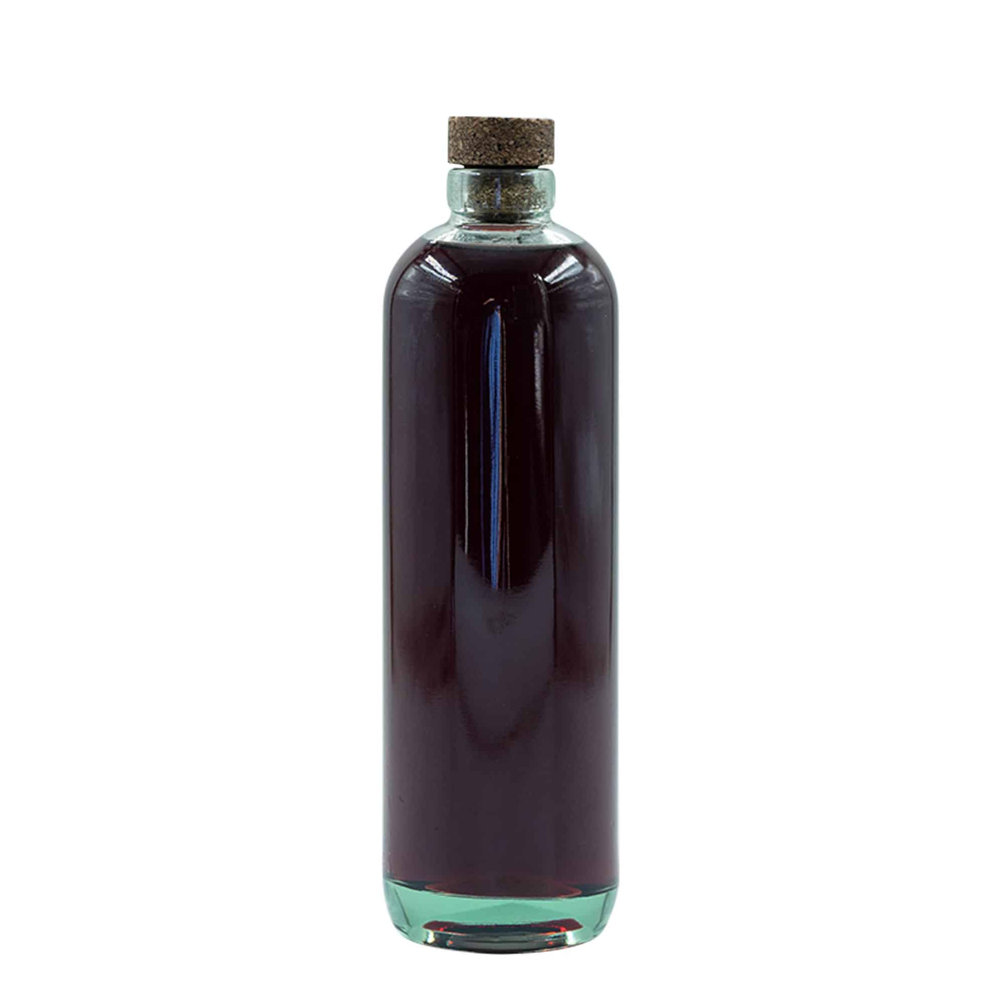 Botella de vidrio 'Pilot' de 700 ml, boca: corcho