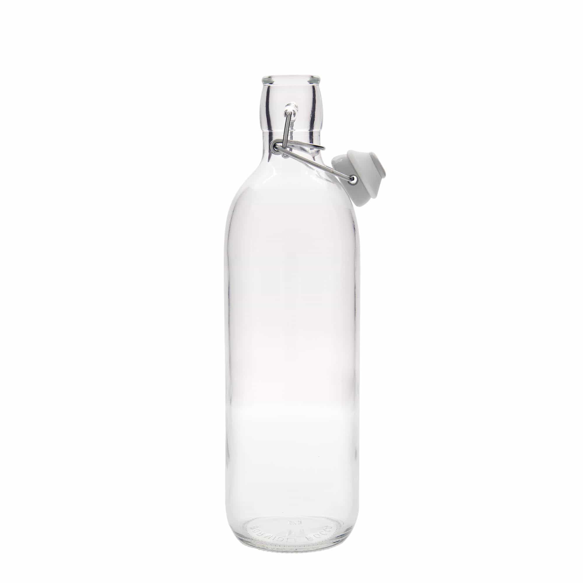 Botella de vidrio de 1.000 ml 'Emilia', boca: cierre de palanca
