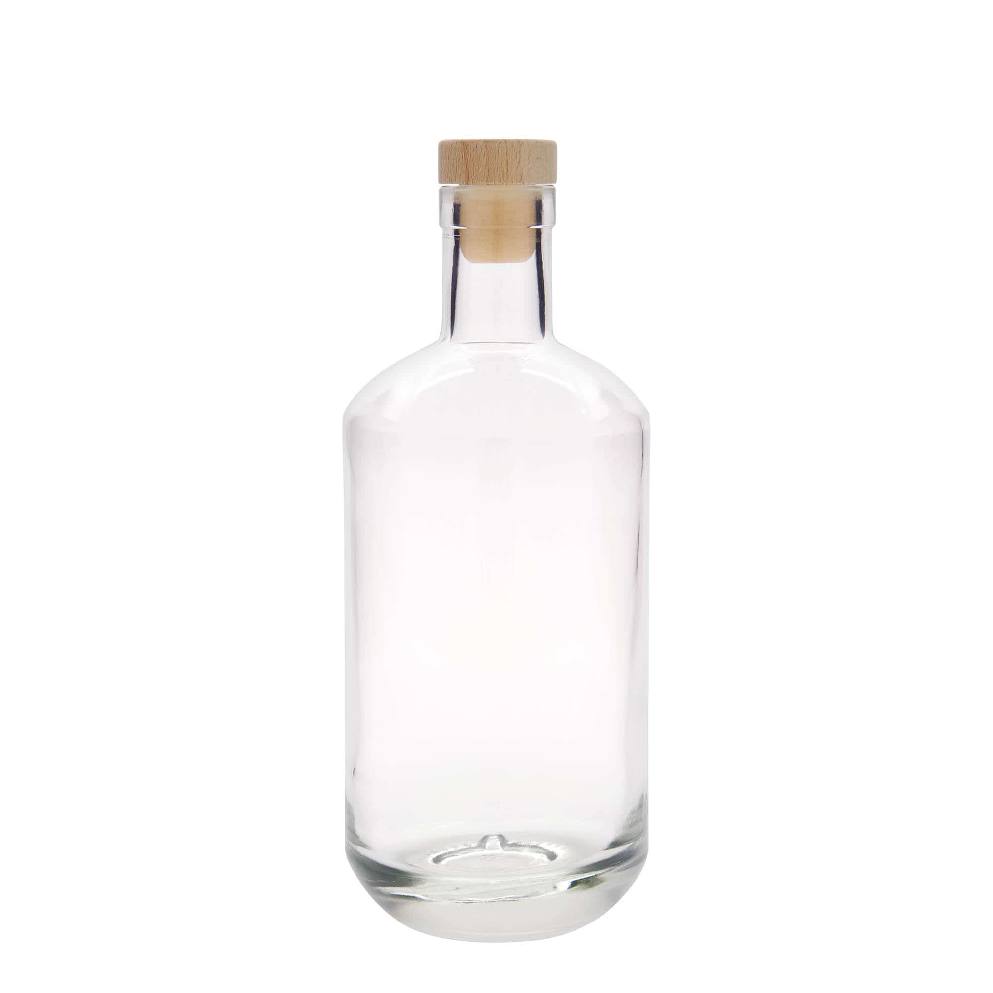 Botella de vidrio 'Viena' de 700 ml, boca: corcho