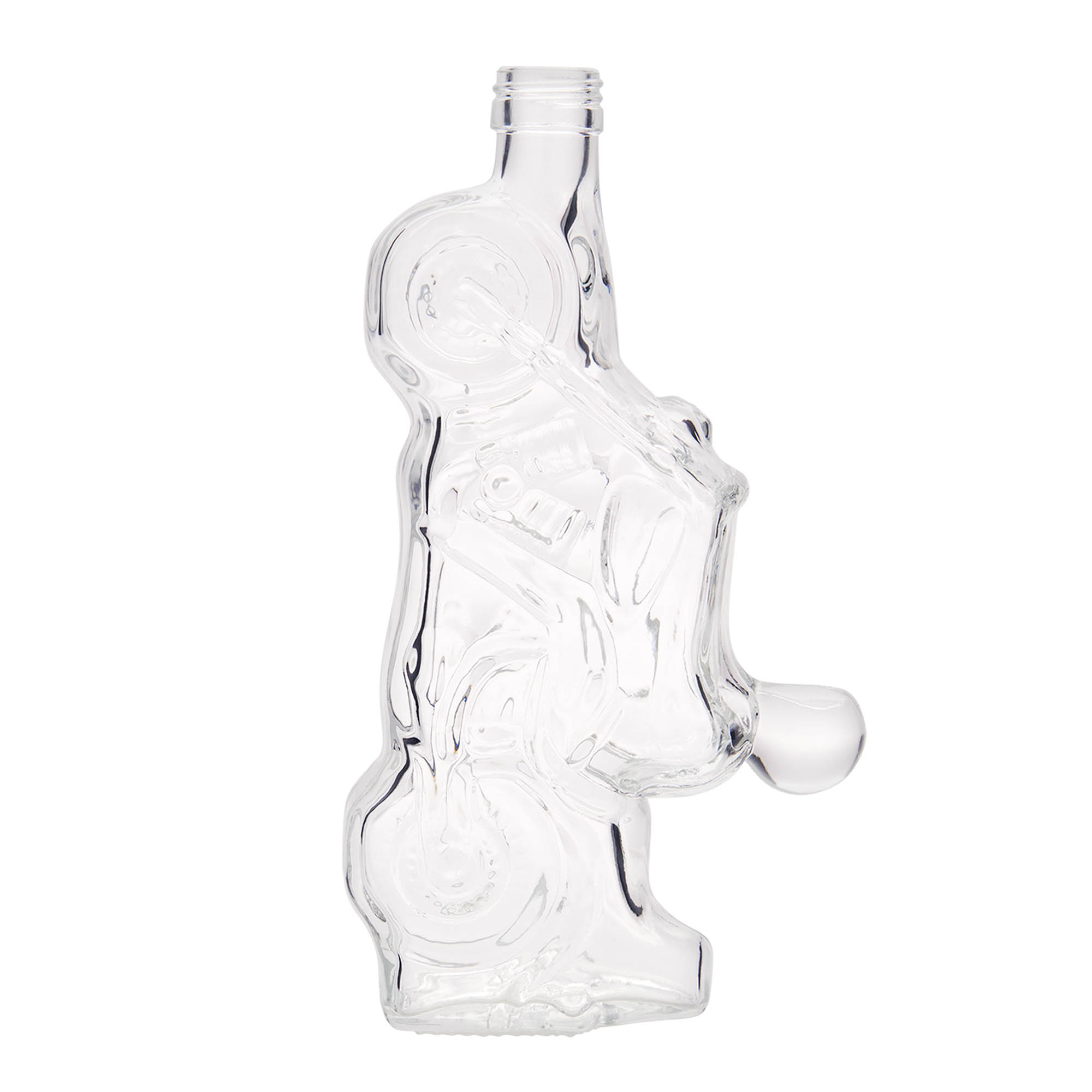 Botella de vidrio de 350 ml 'Motocicleta', boca: PP 28