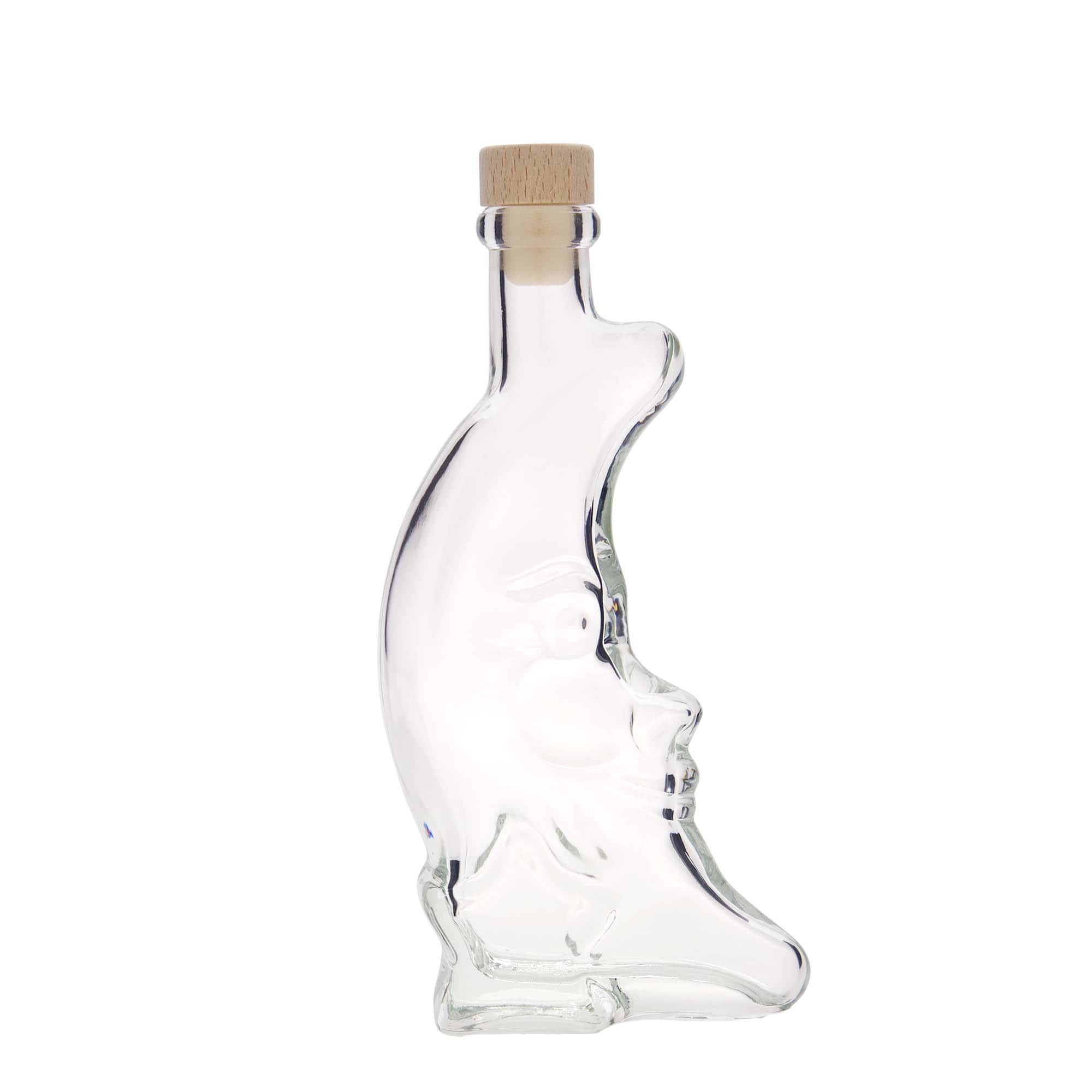 Botella de vidrio de 200 ml «Luna», boca: corcho