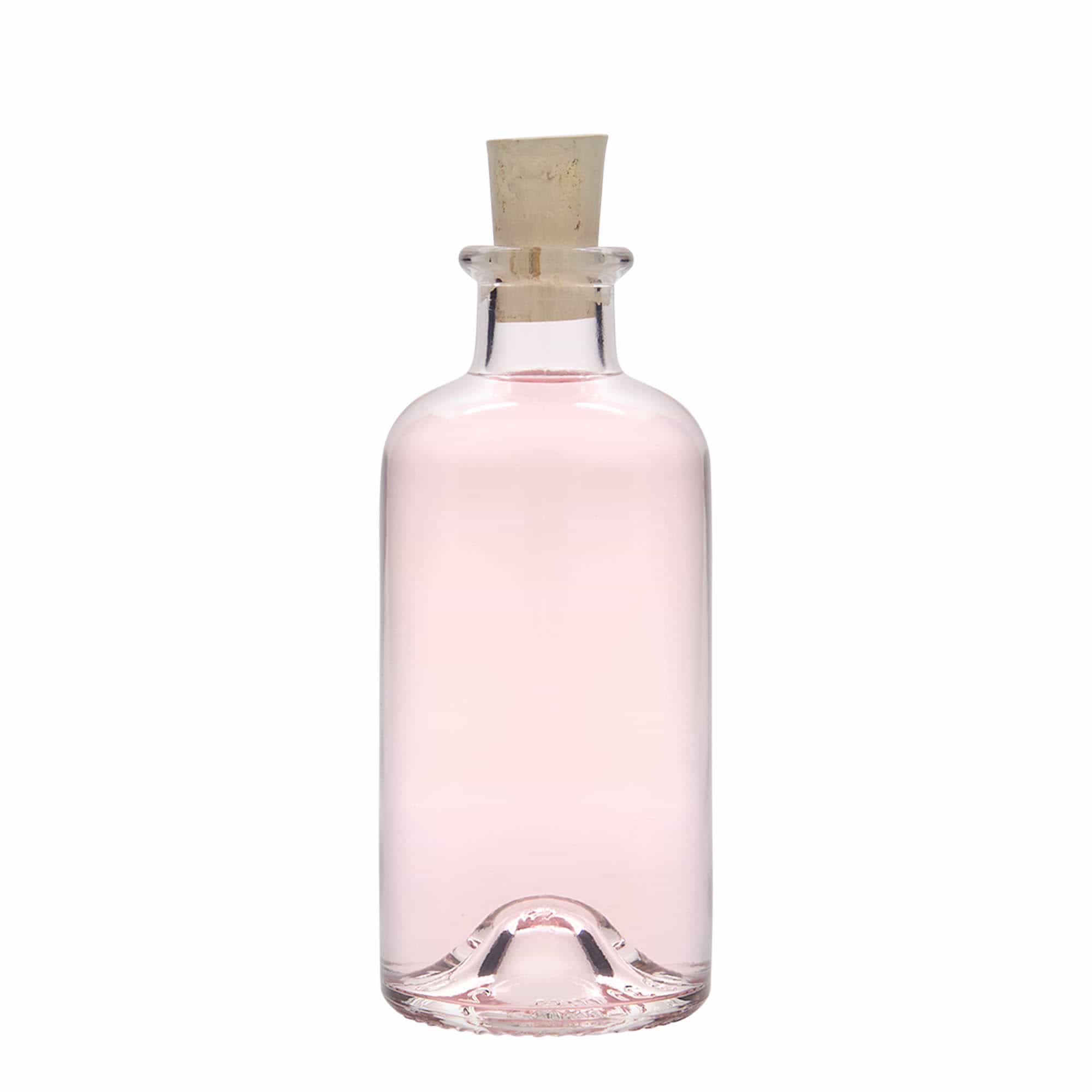 Botella de vidrio de farmacia de 200 ml, boca: corcho