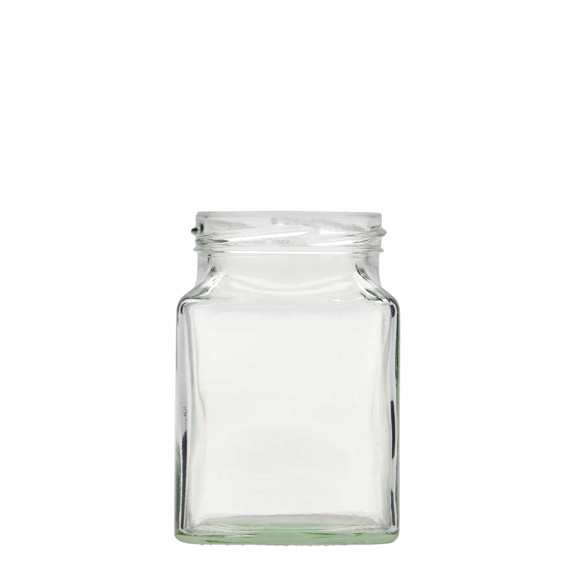 Tarro cuadrado de 314 ml, boca: Twist-Off (TO 63) Tarro cuadrado de 314 ml, boca: Twist-Off (TO 63)