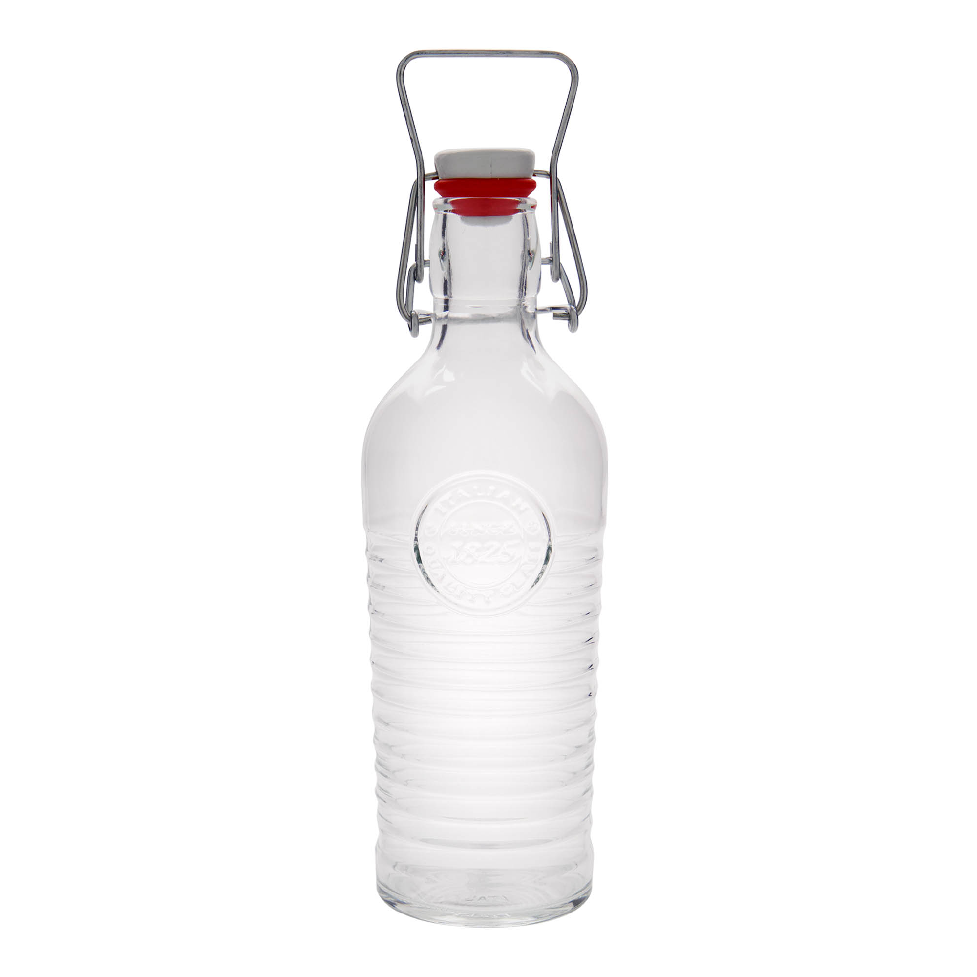 Botella de vidrio de 750 ml «Officina 1825», boca: cierre de palanca