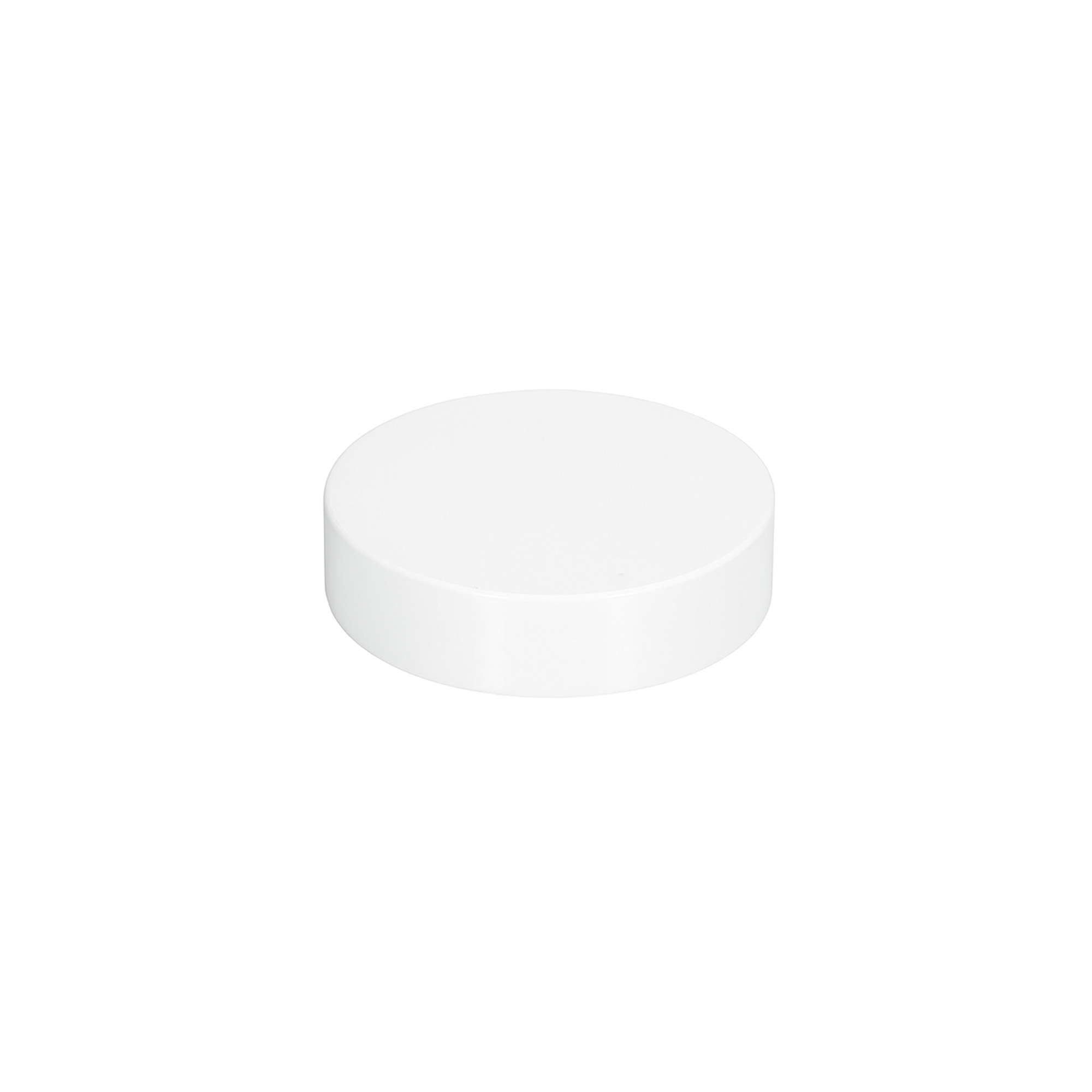 Tapa roscada para 60 ml 'Brown Line', plástico HPM, blanco