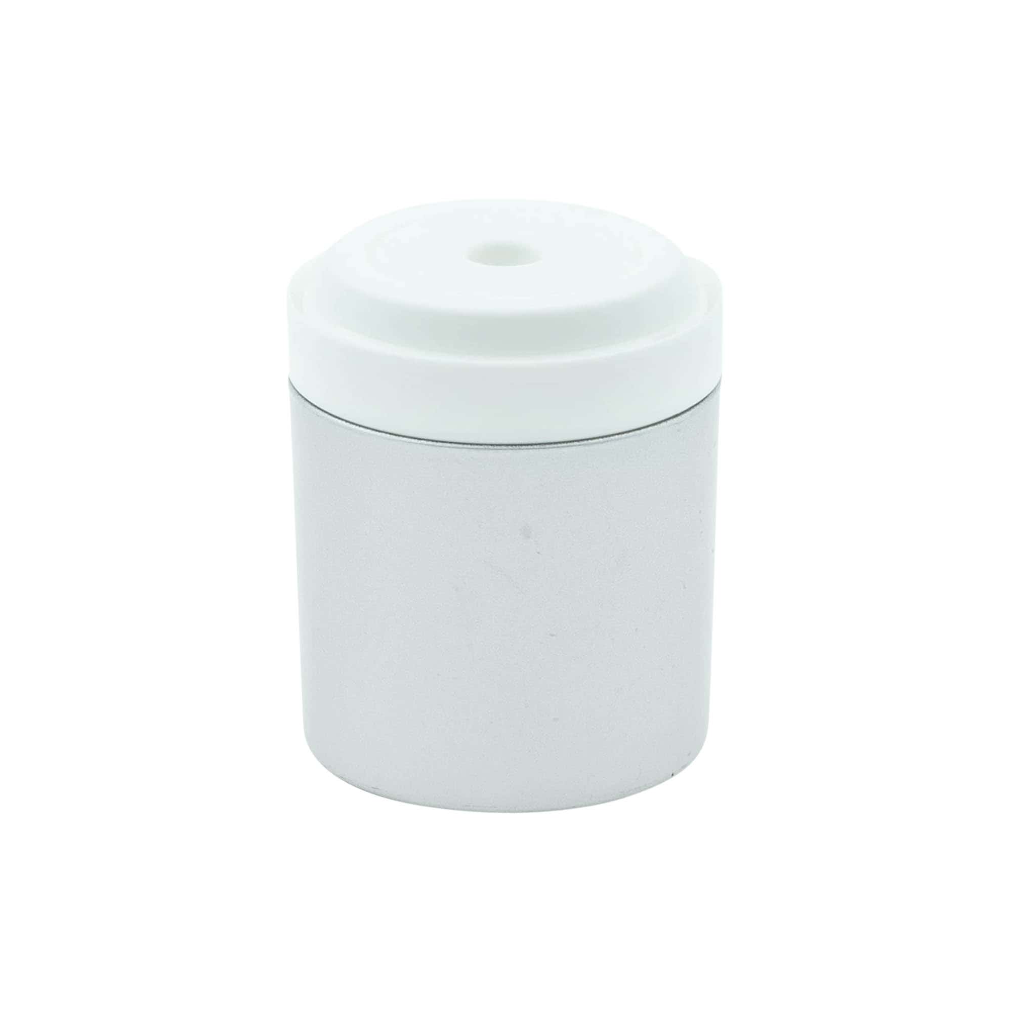 Dispensador Airless con cabezal de bombeo 'Mezzo', plástico de PP, plateado