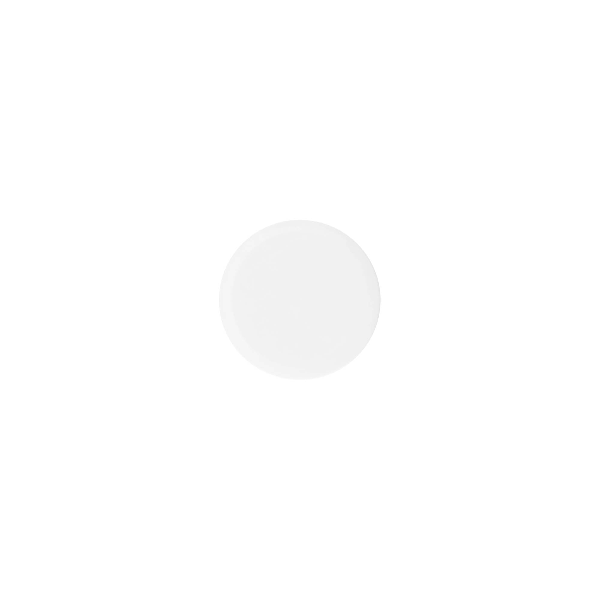 Tapón de rosca 'White Line' de 12 ml, plástico de PP, blanco