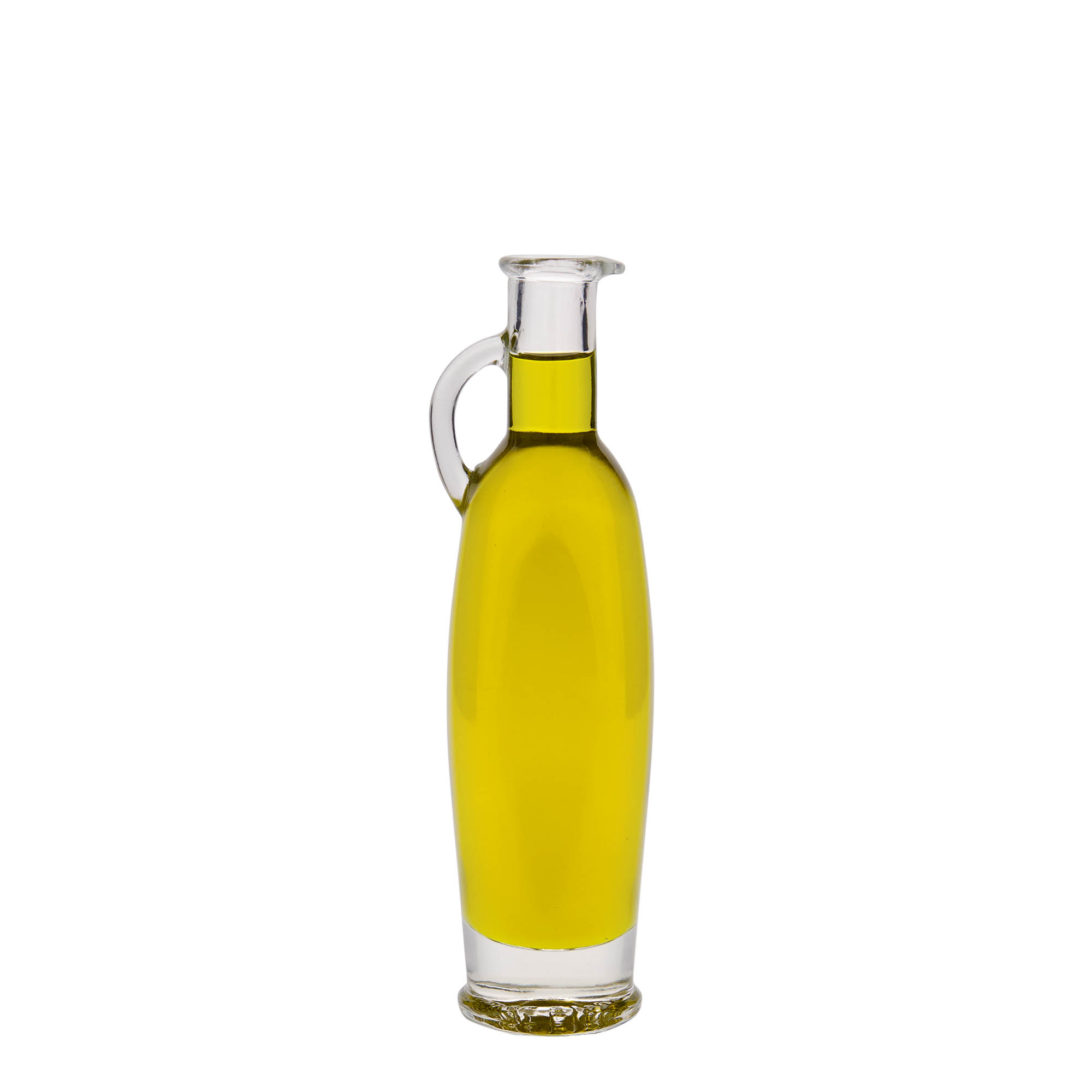 Botella de cristal de 100 ml 'Eleganta', ovalada, boca: corcho