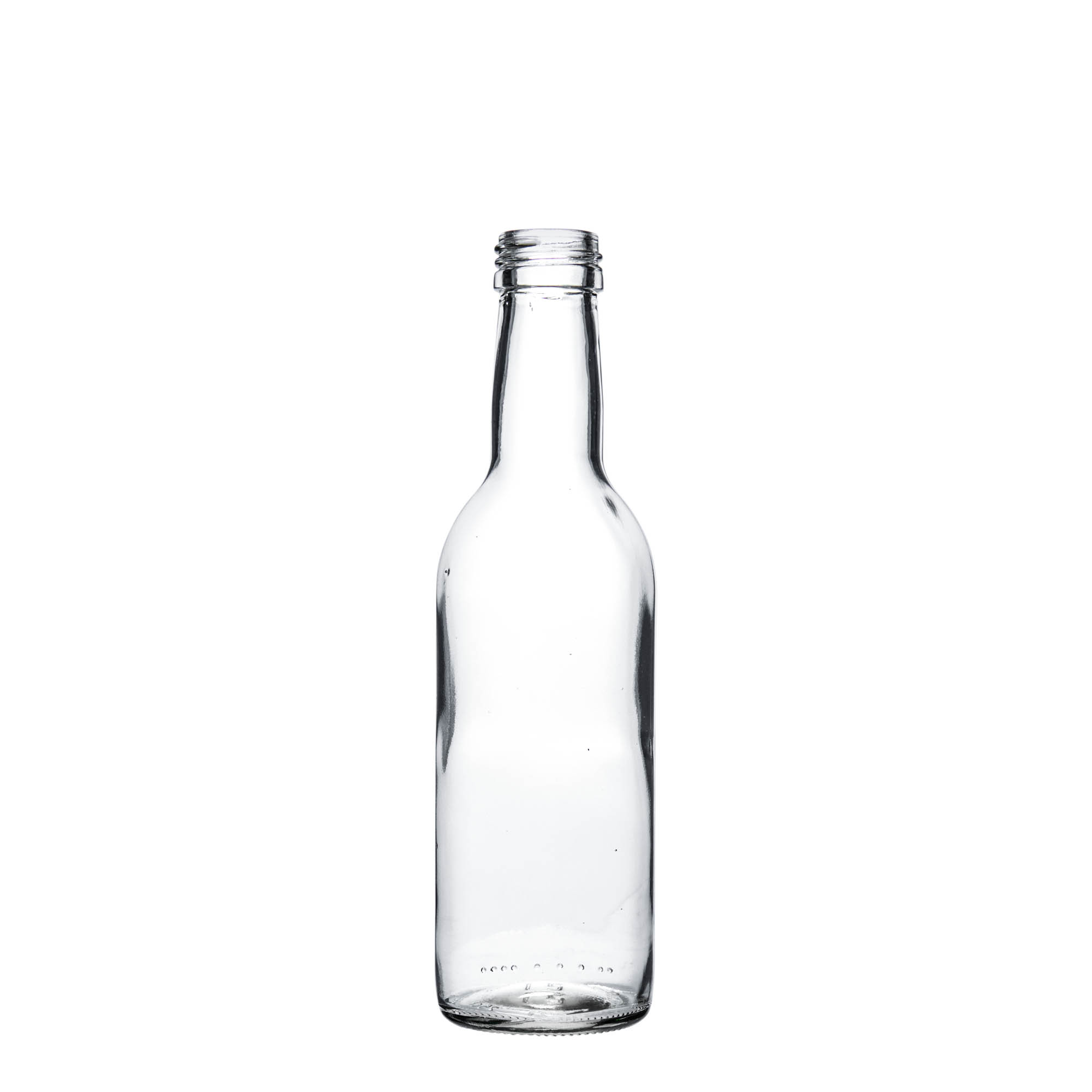 Botella de vidrio de 250 ml 'Burdeos', boca: PP 28 Botella de vidrio de 250 ml 'Burdeos', boca: PP 28