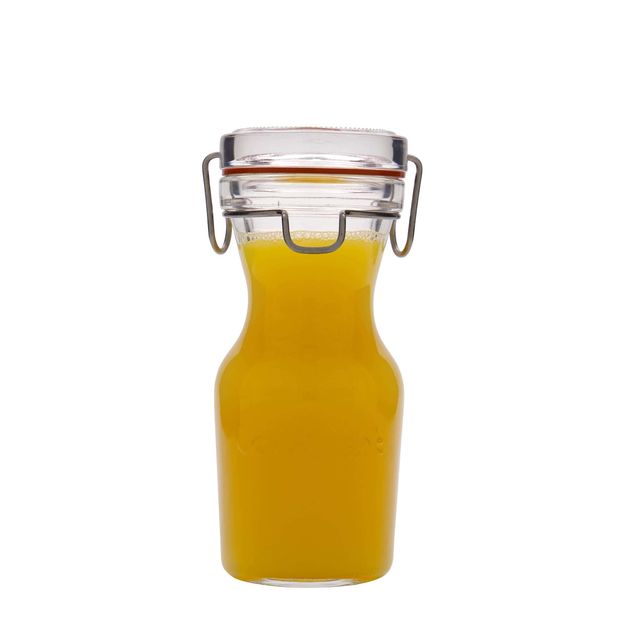 Jarra de vidrio de 250 ml «Lock-Eat», boca: cierre de alambre abatible