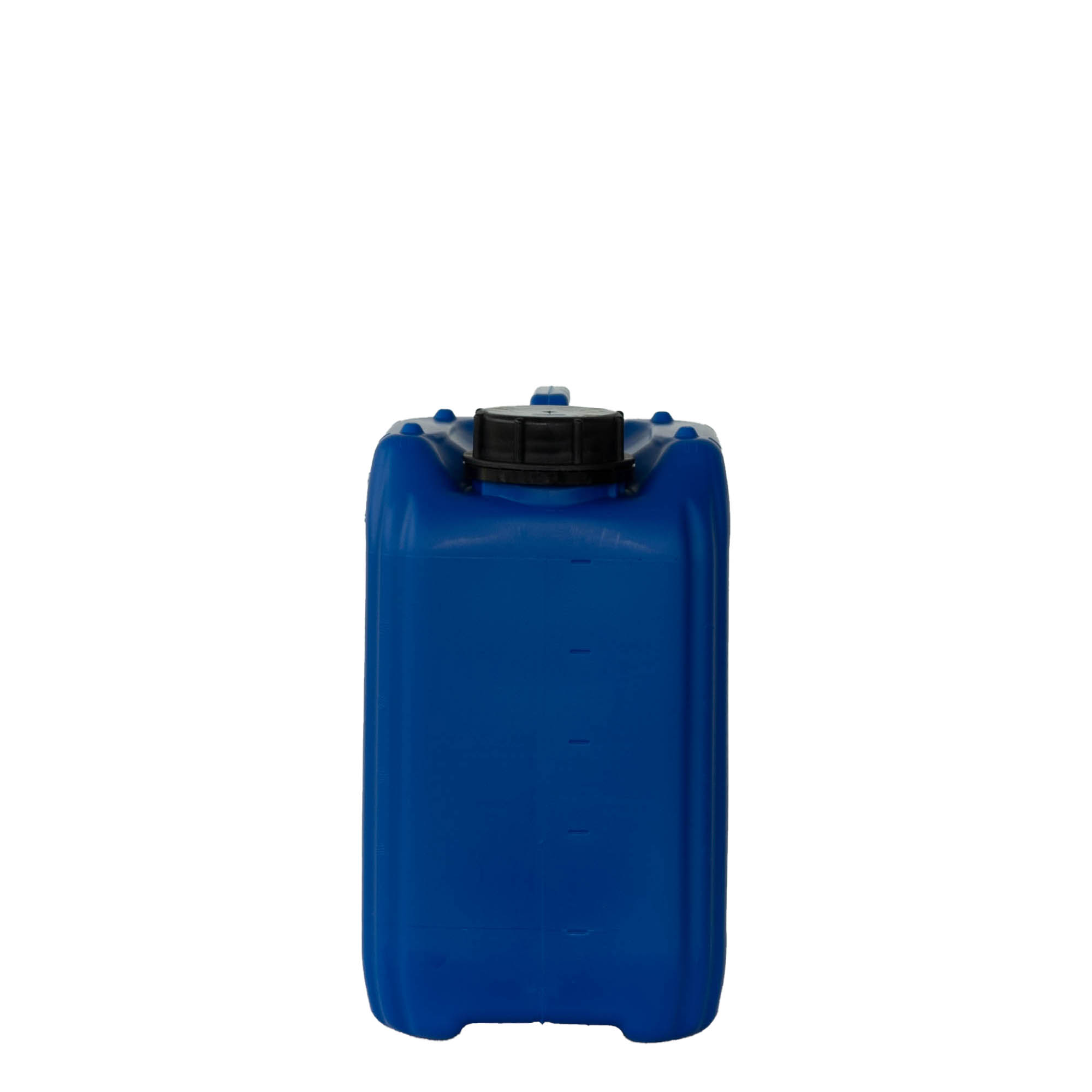 Bidón de 5 l, rectangular, plástico HDPE, azul, boca: ND 55