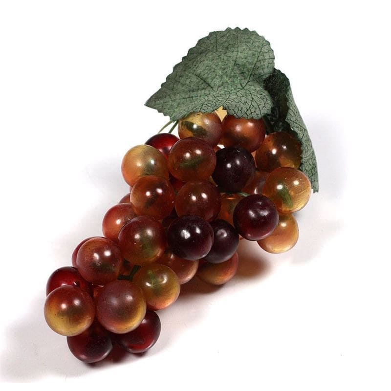 Racimo de uvas de plástico, rojo