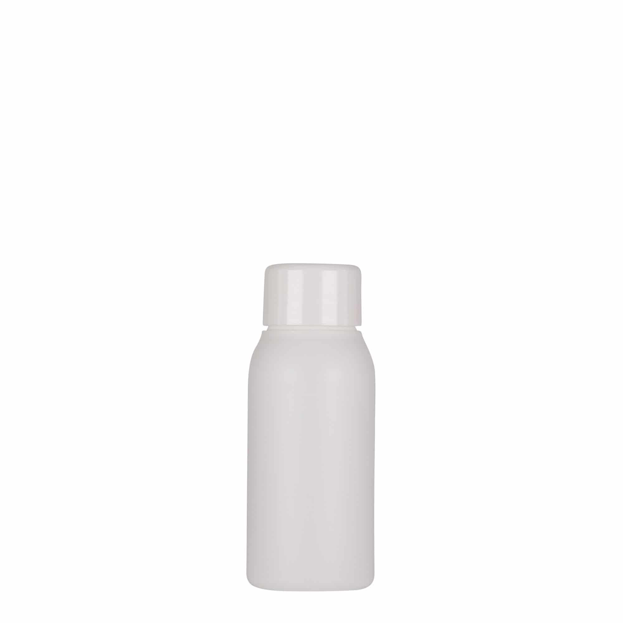 Botella de plástico 'Tuffy' de 50 ml, HDPE, blanco, boca: GPI 24/410