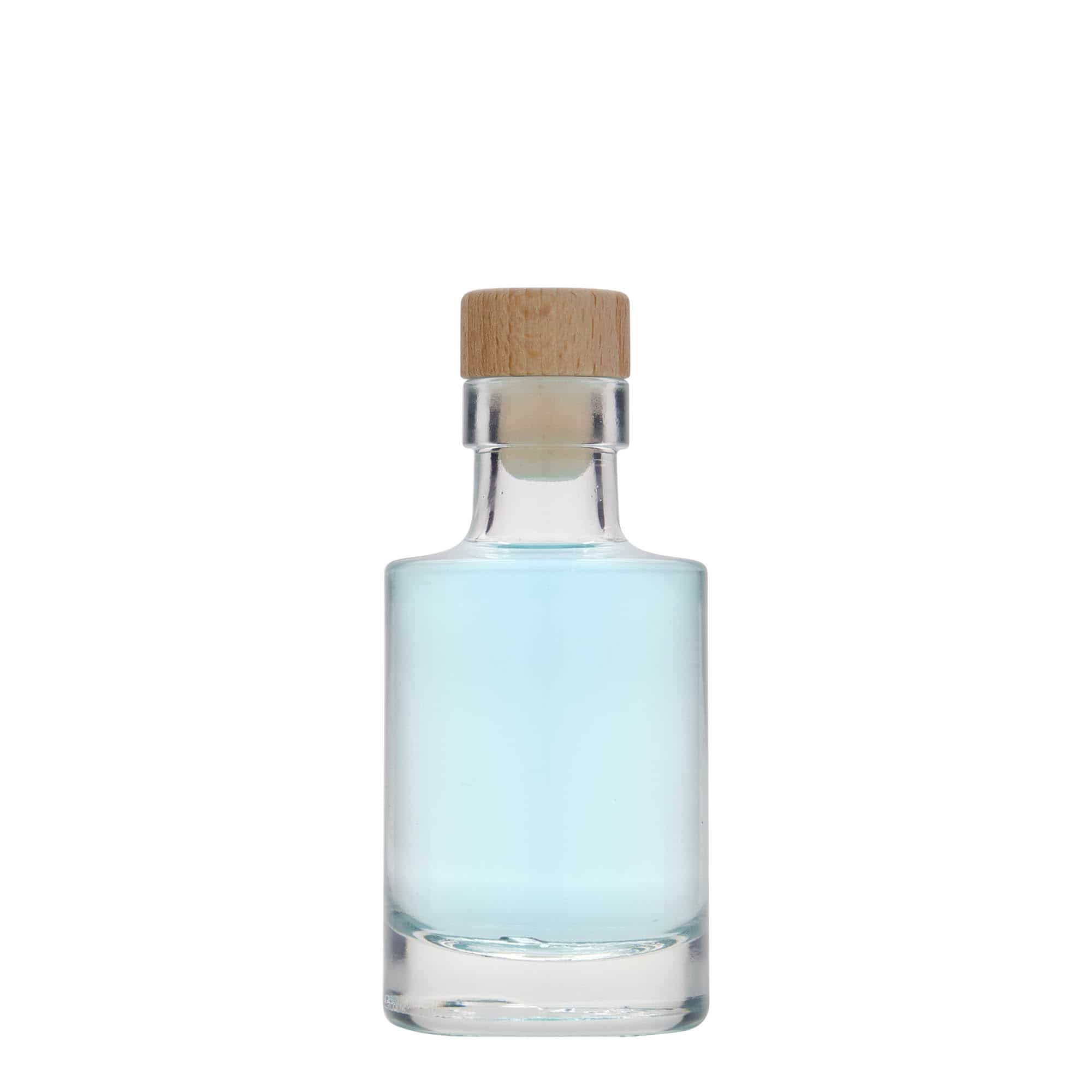 Botella de vidrio 50 cl con cierre de rosca de aluminio grabada