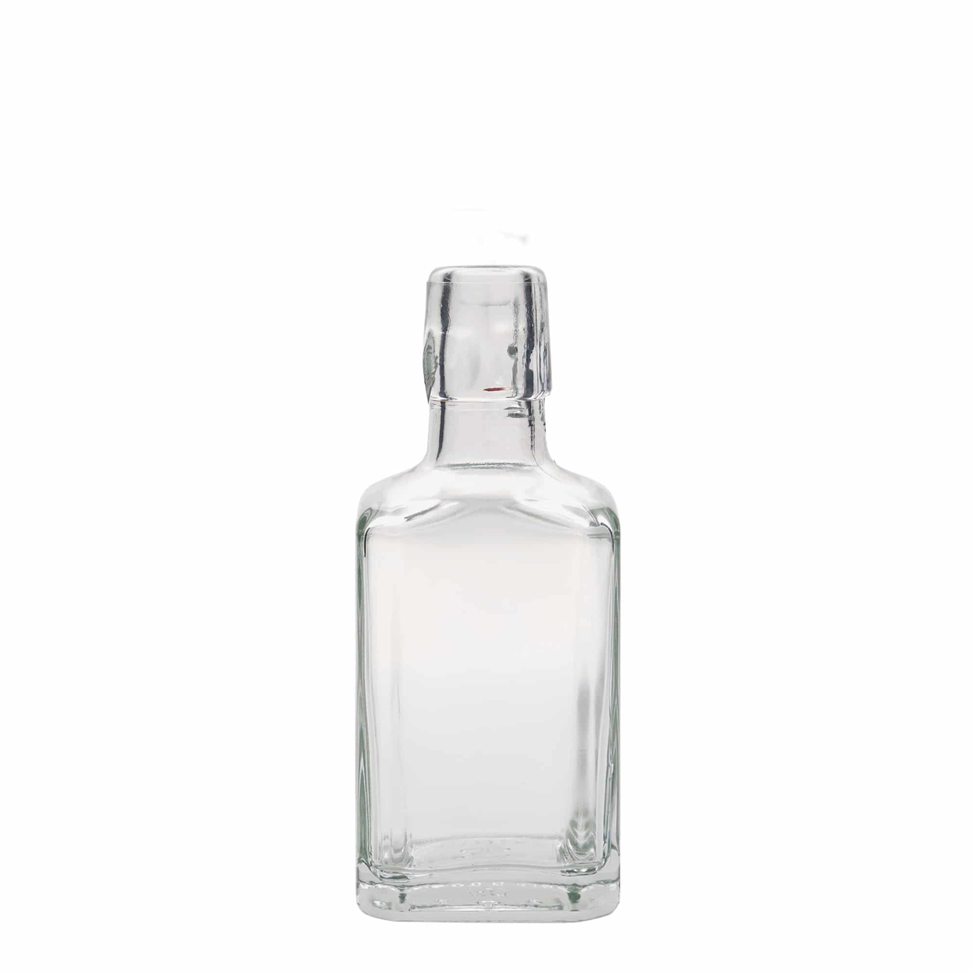 Botella de vidrio 'Rialto' de 250 ml, cuadrada, boca: tapón mecánico Botella de vidrio 'Rialto' de 250 ml, cuadrada, boca: tapón mecánico