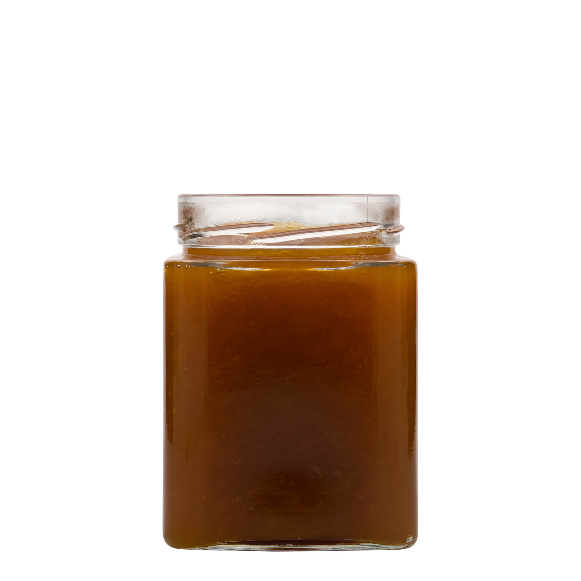 580 ml tarro cuadrado 'Ikarus', boca: Deep-Twist-Off (DTO 82)